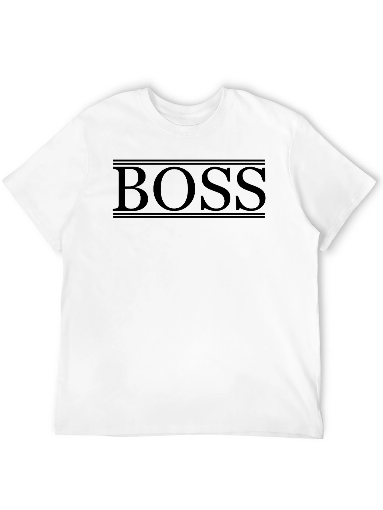 Black BOSS Graphic Print Mens T-Shirt