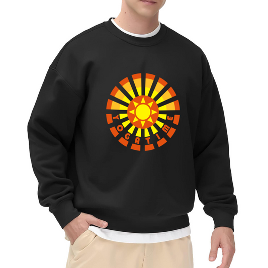 Sunburst Radiating Pattern Graphic ԲÁìÎÀÒÂ - Unique Design Pullover Sweatshirt