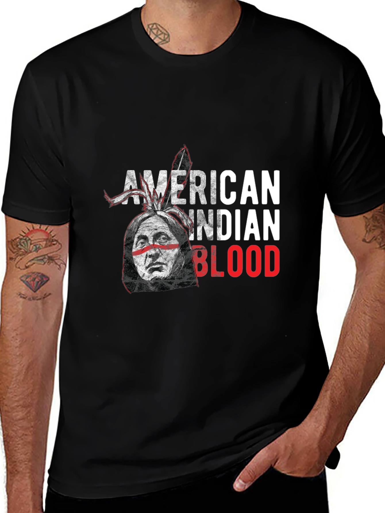 American Indian Blood Graphic Tee