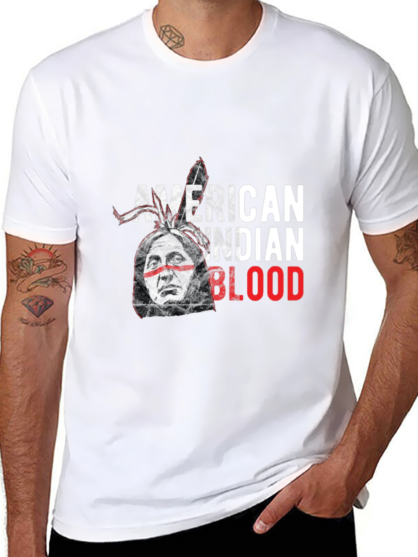 American Indian Blood Graphic Tee