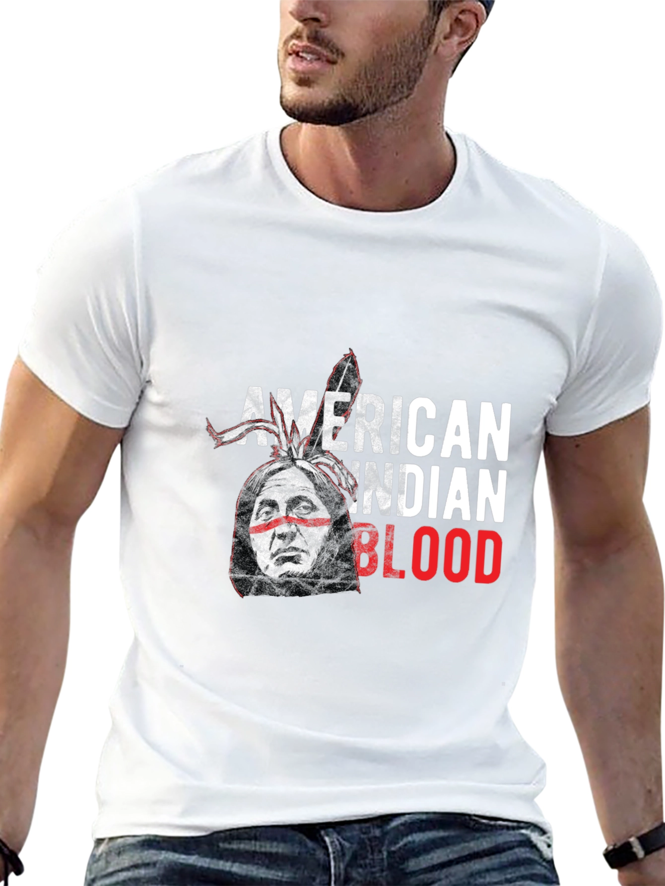 American Indian Blood Graphic Tee