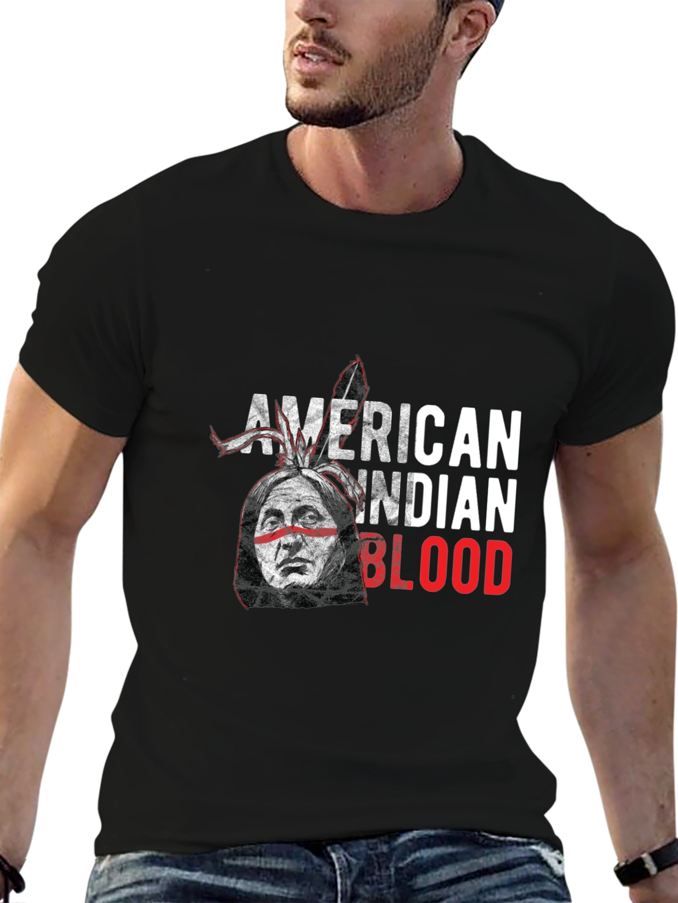 American Indian Blood Graphic Tee