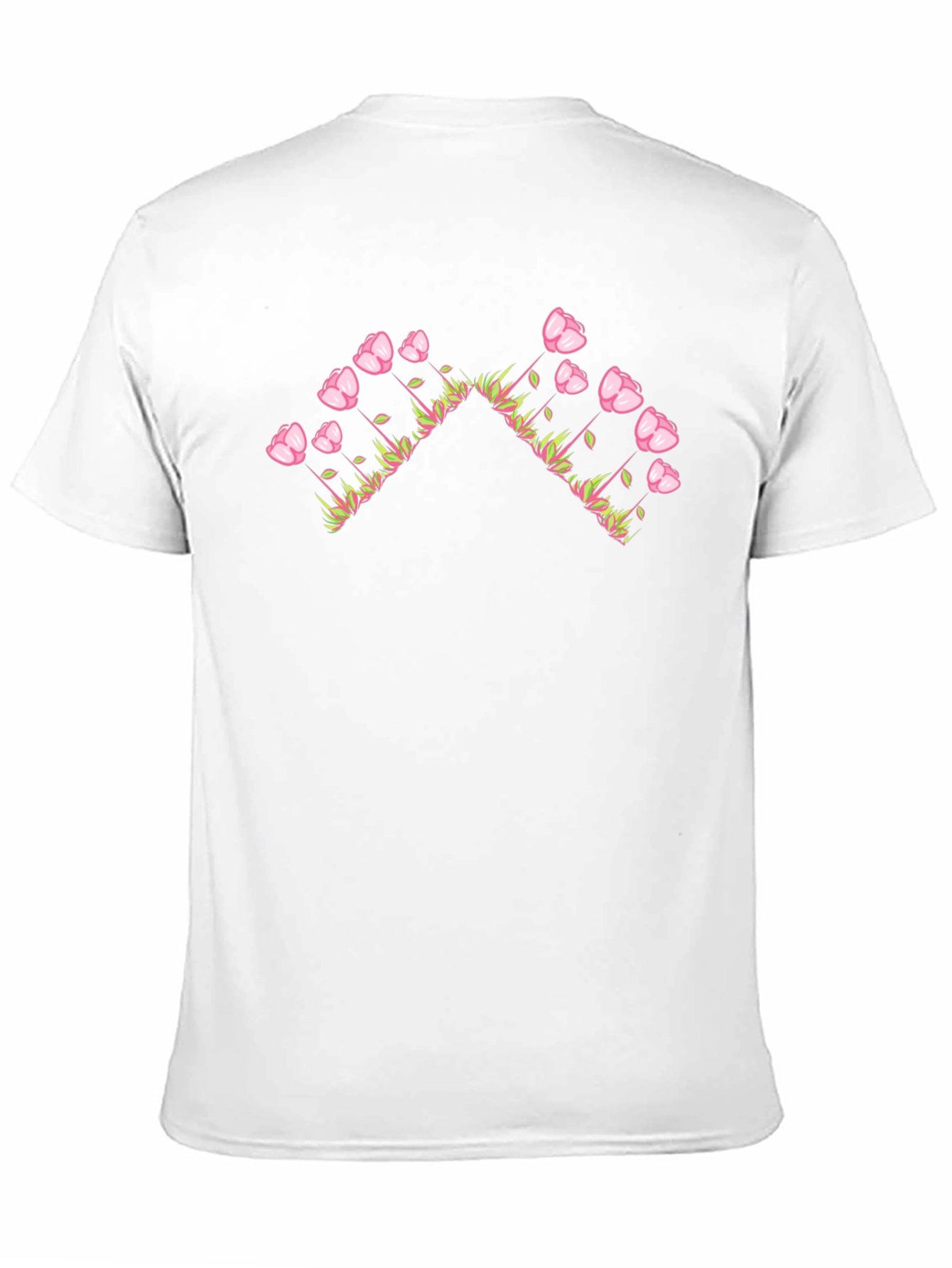 Floral Arrow Graphic Black T-Shirt - Casual Style