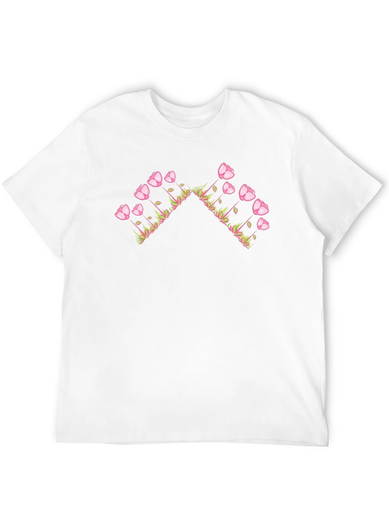 Floral Arrow Graphic Black T-Shirt - Casual Style