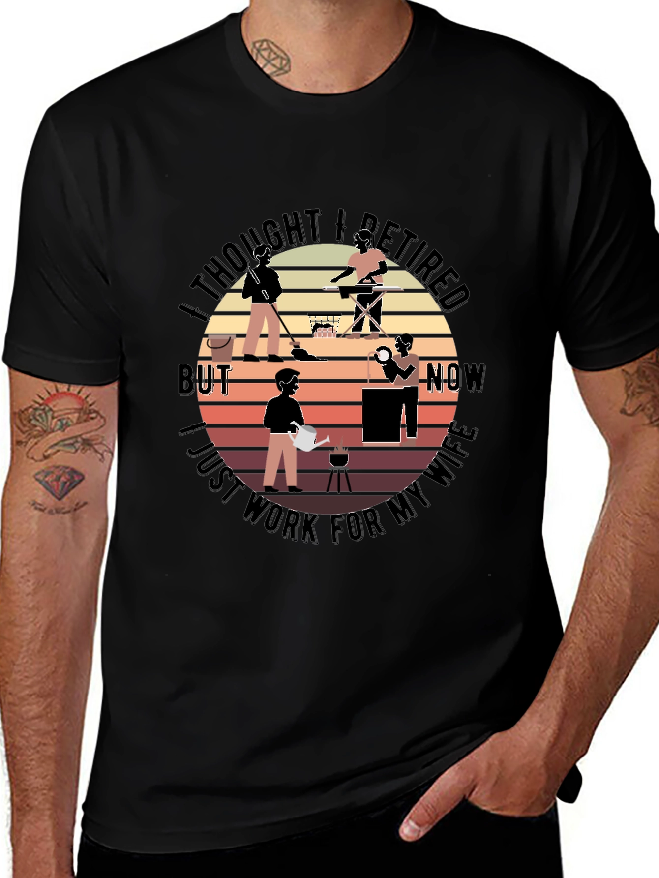 Retired? Husband T-Shirt Funny