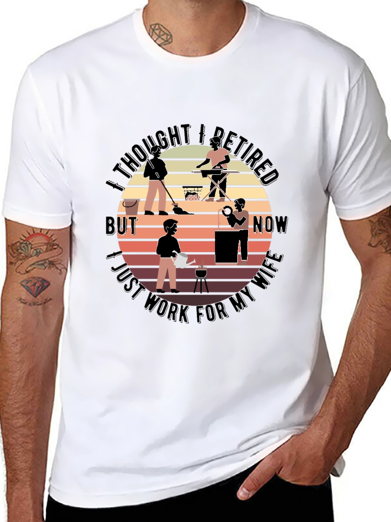 Retired? Husband T-Shirt Funny