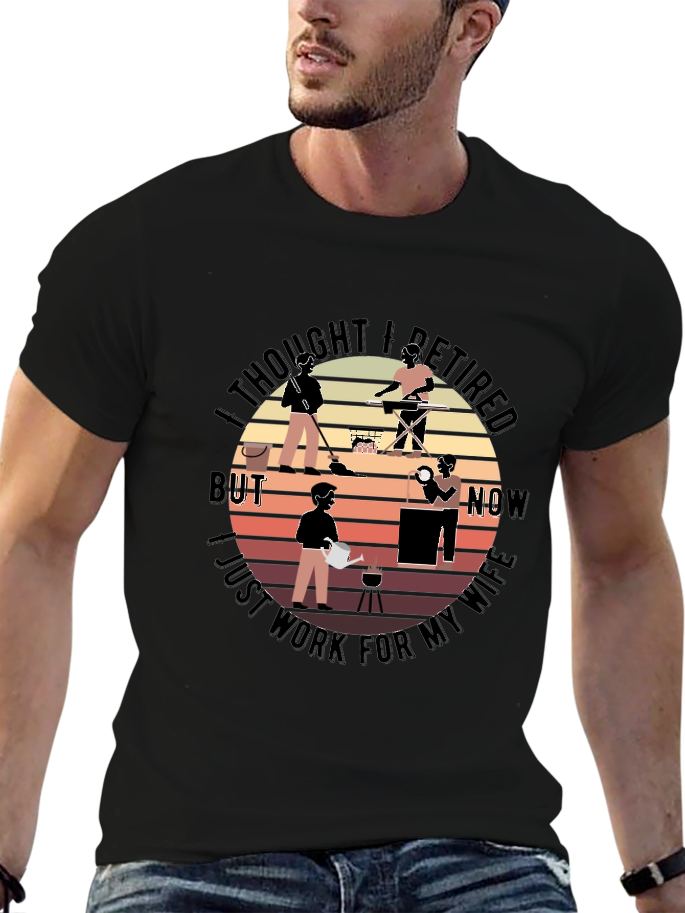 Retired? Husband T-Shirt Funny