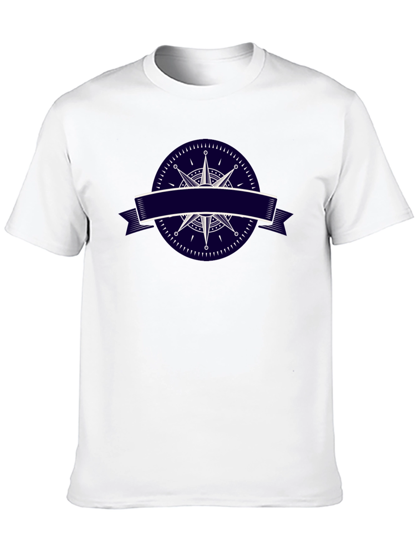 Nautical Compass Graphic Black T-Shirt