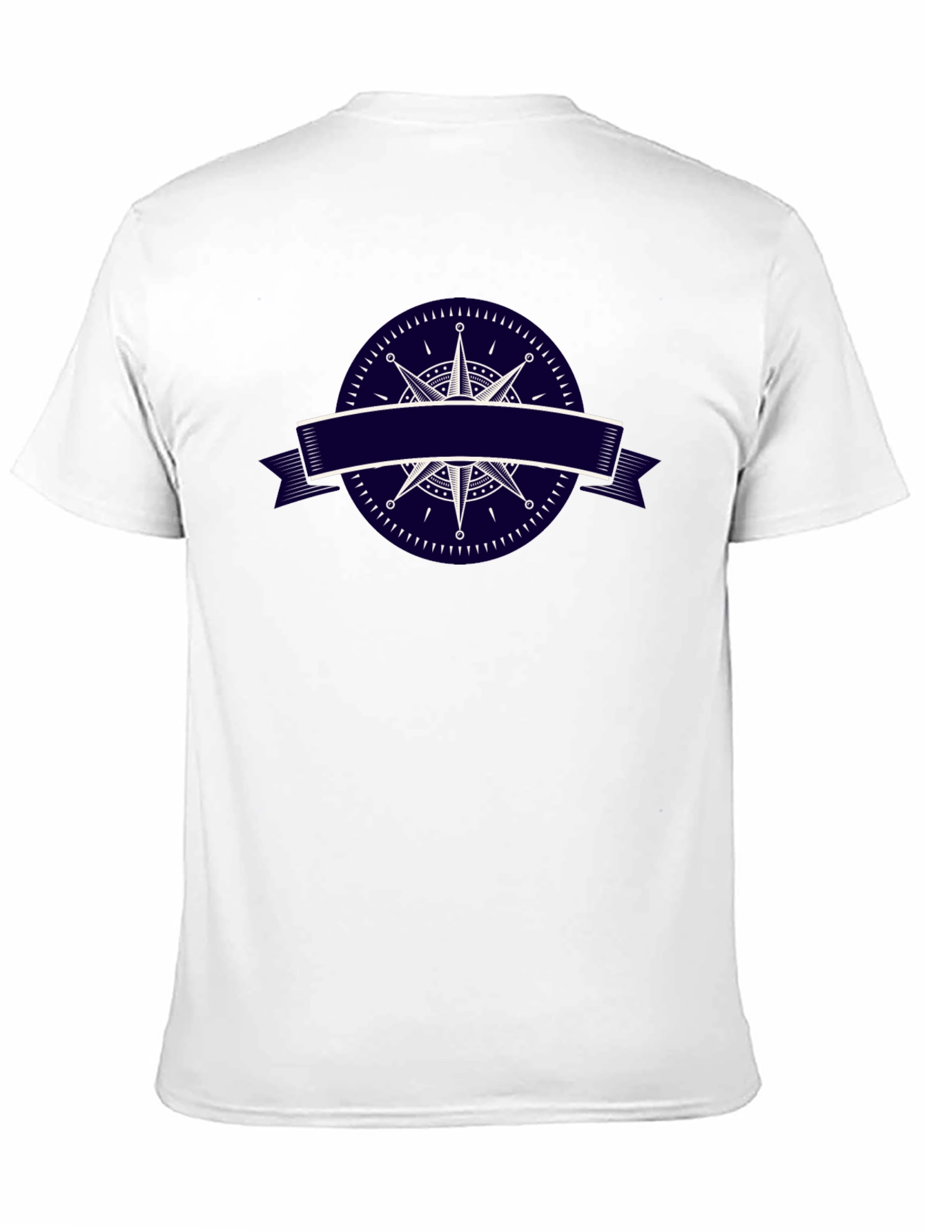 Nautical Compass Graphic Black T-Shirt