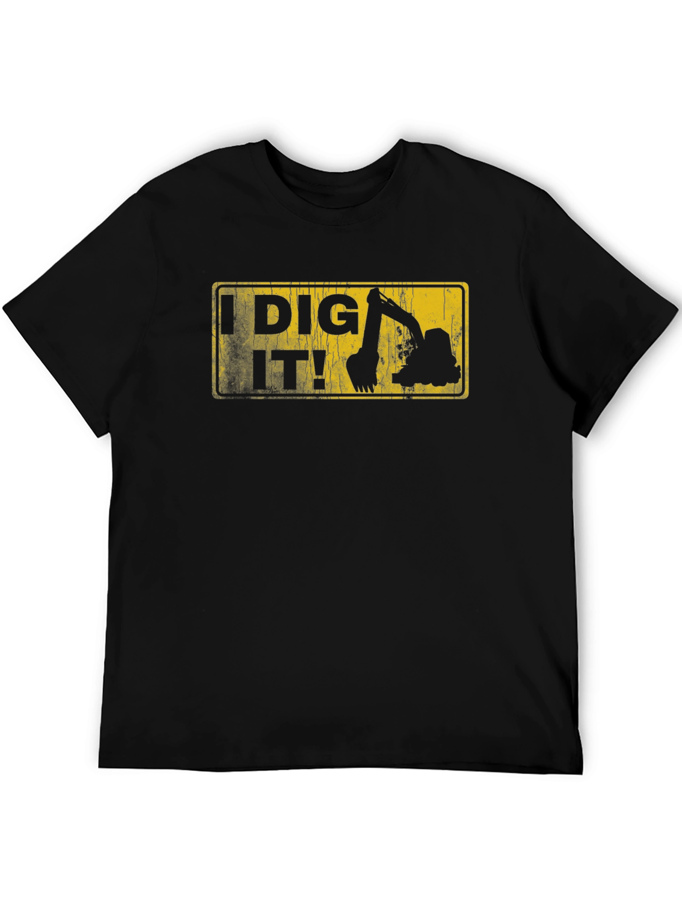 I Dig It! Excavator Graphic Tee - Black