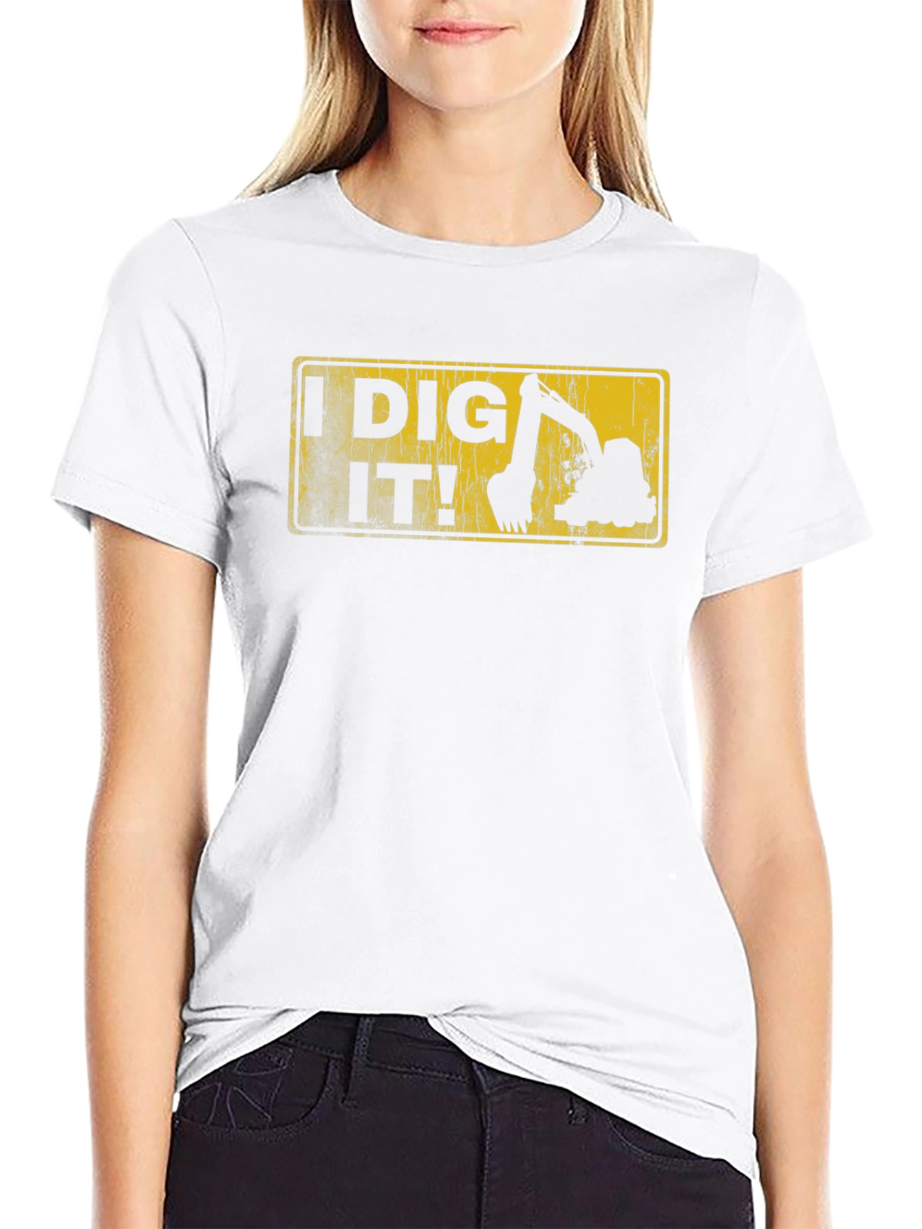 I Dig It! Excavator Graphic Tee - Black