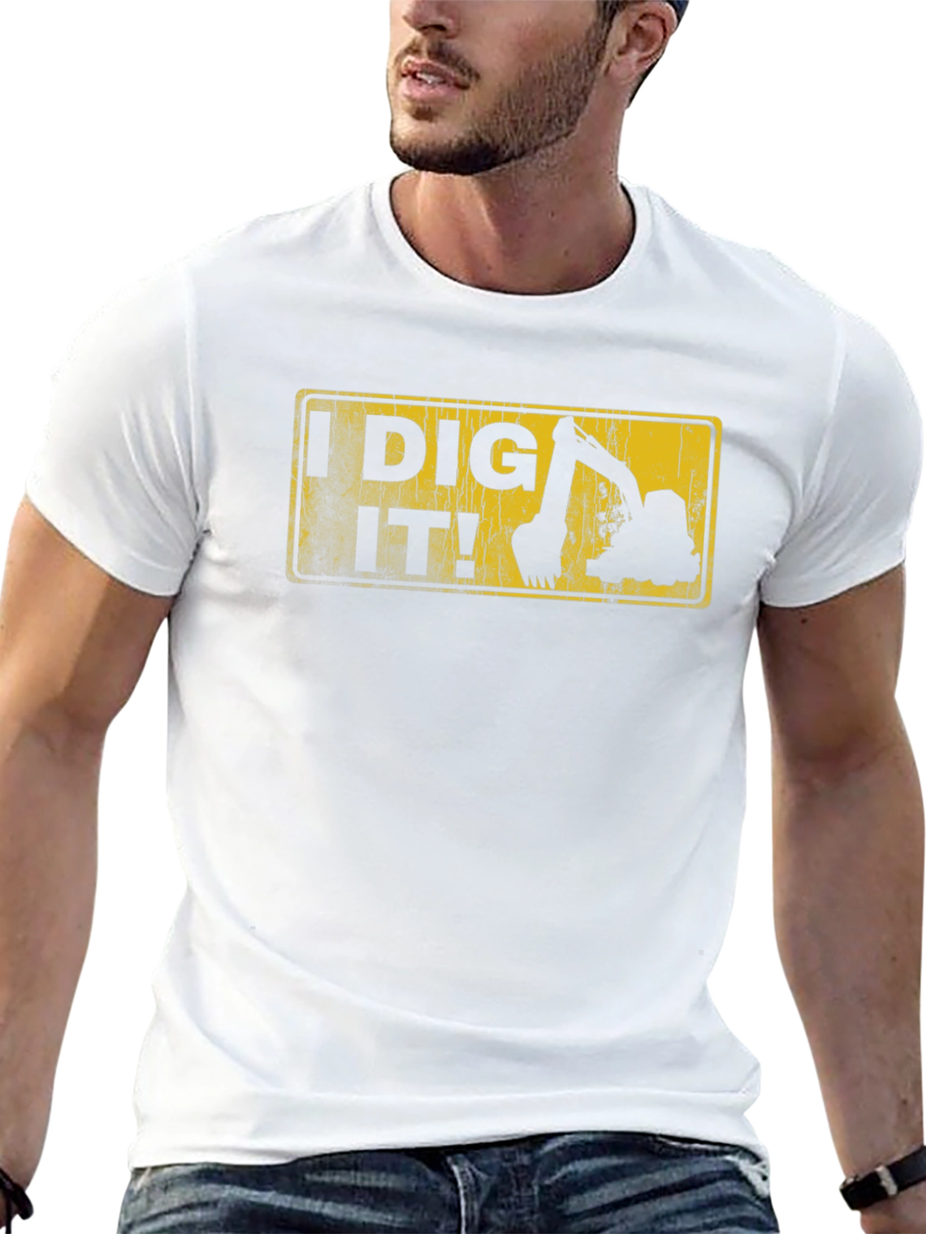 I Dig It! Excavator Graphic Tee - Black