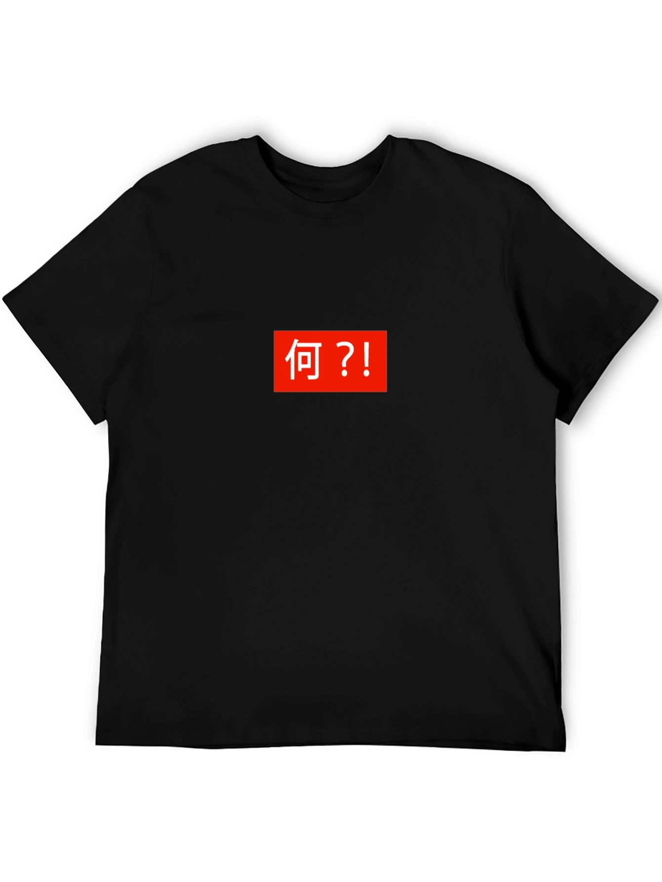 Japanese Text Box Tee - What?! T-Shirt
