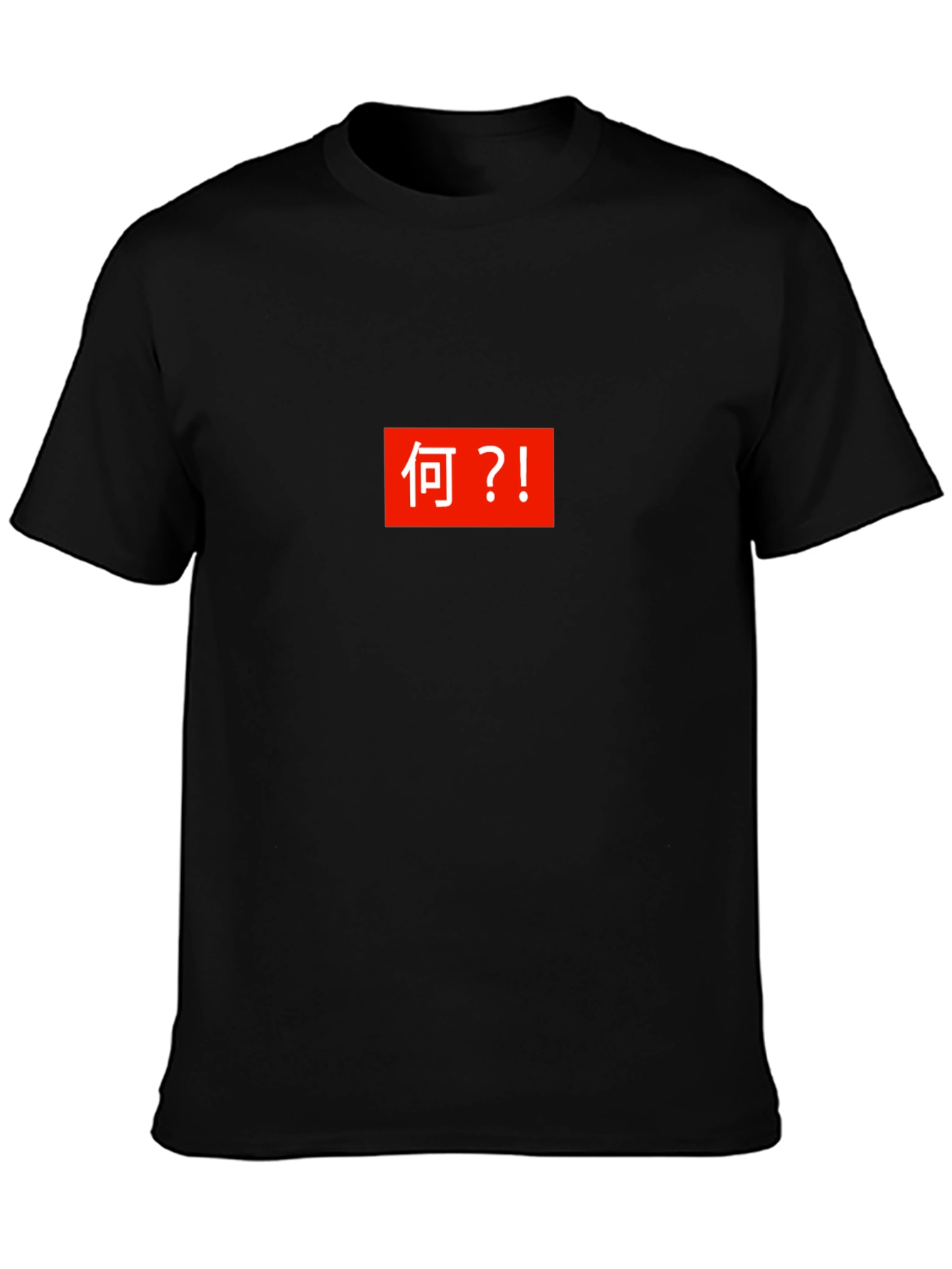 Japanese Text Box Tee - What?! T-Shirt