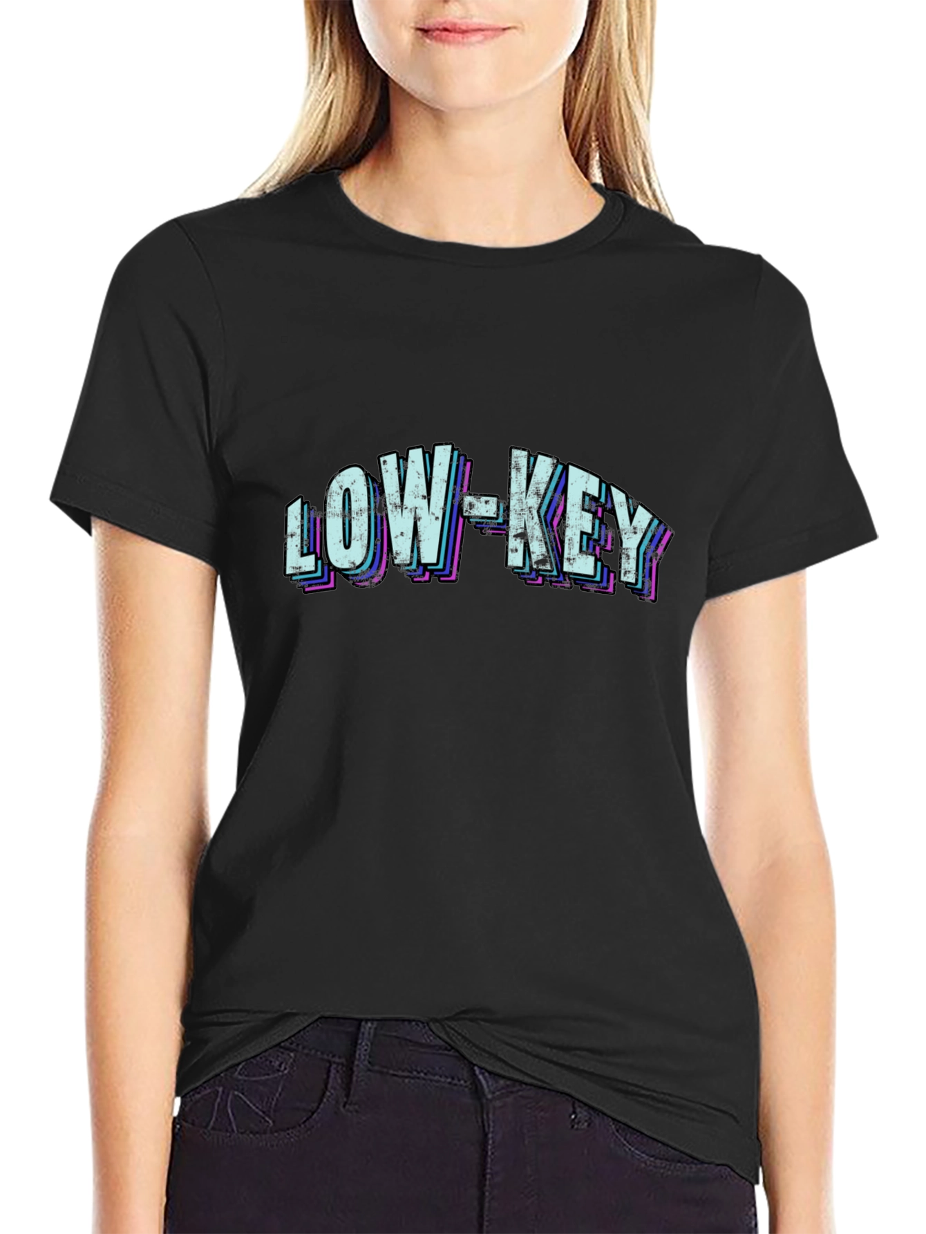Retro Low-Key Graphic T-Shirt - Casual Style