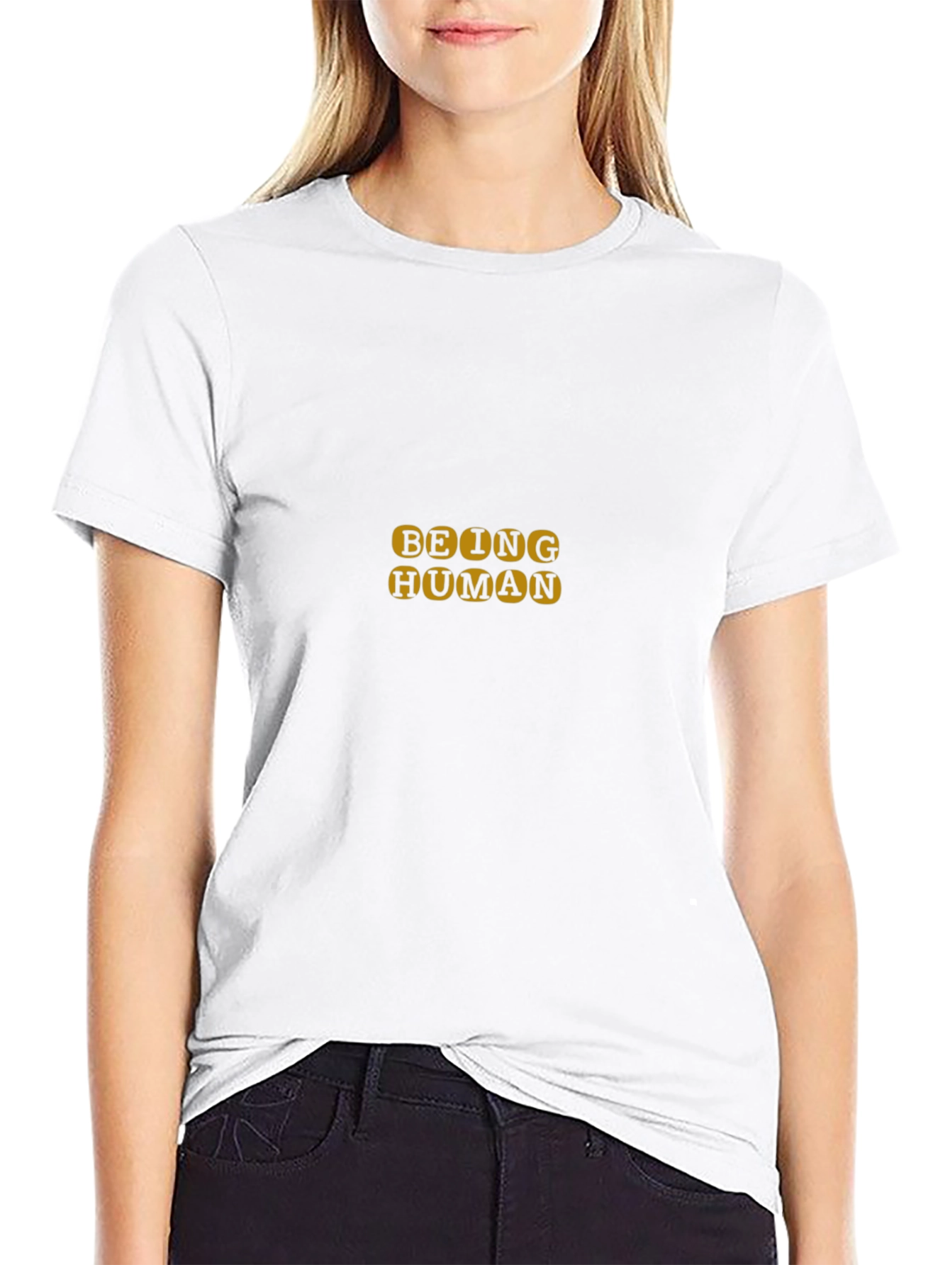 Being Human Black Graphic Tee