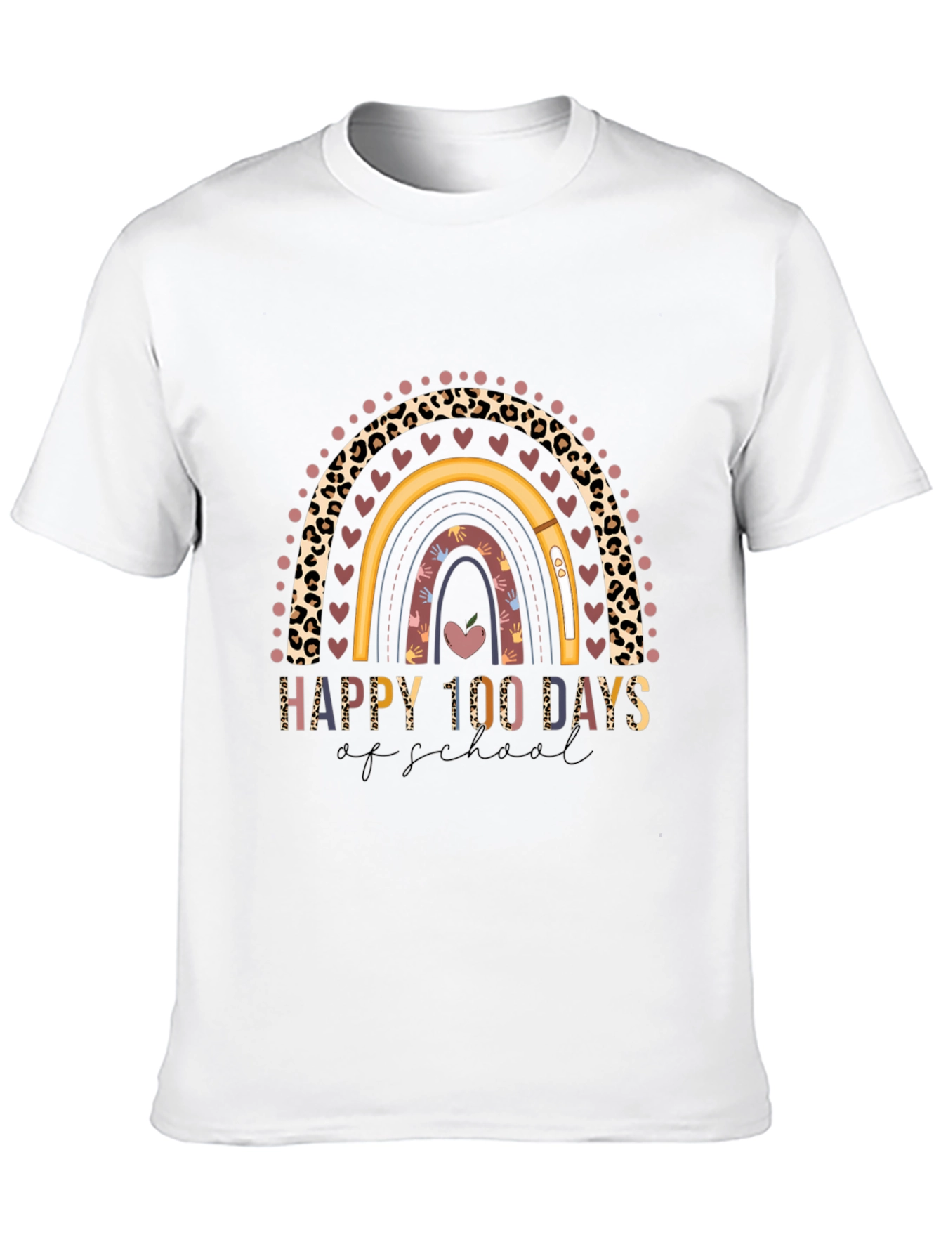 Happy 100 Days of School Rainbow Shirt