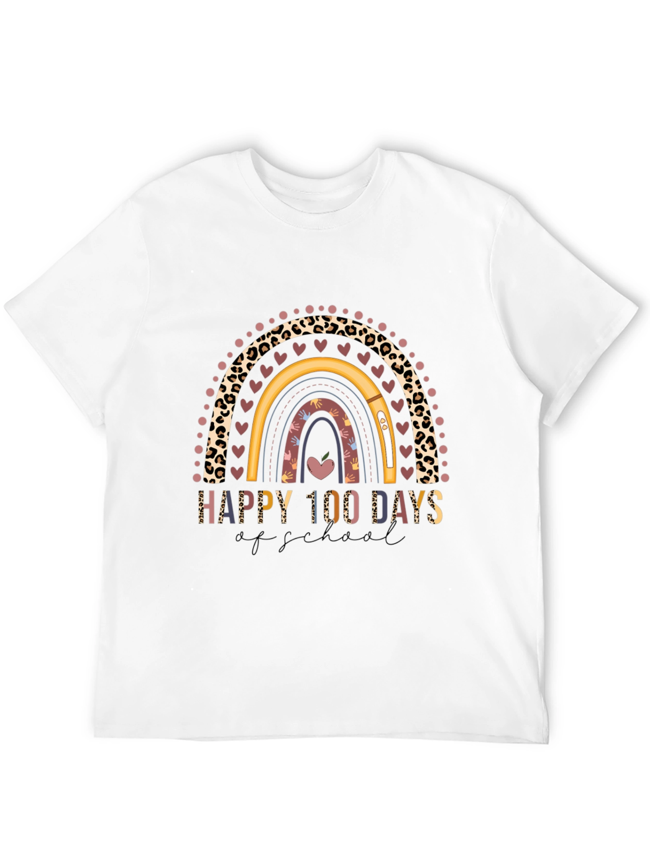 Happy 100 Days of School Rainbow Shirt