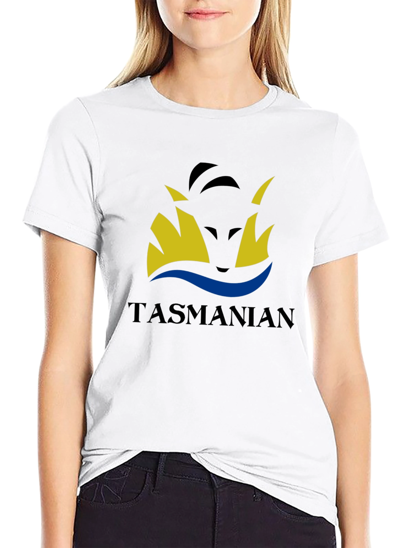Tasmanian T-Shirt Black Tee with Graphic