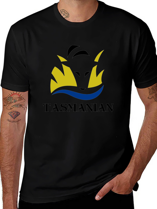 Tasmanian T-Shirt Black Tee with Graphic