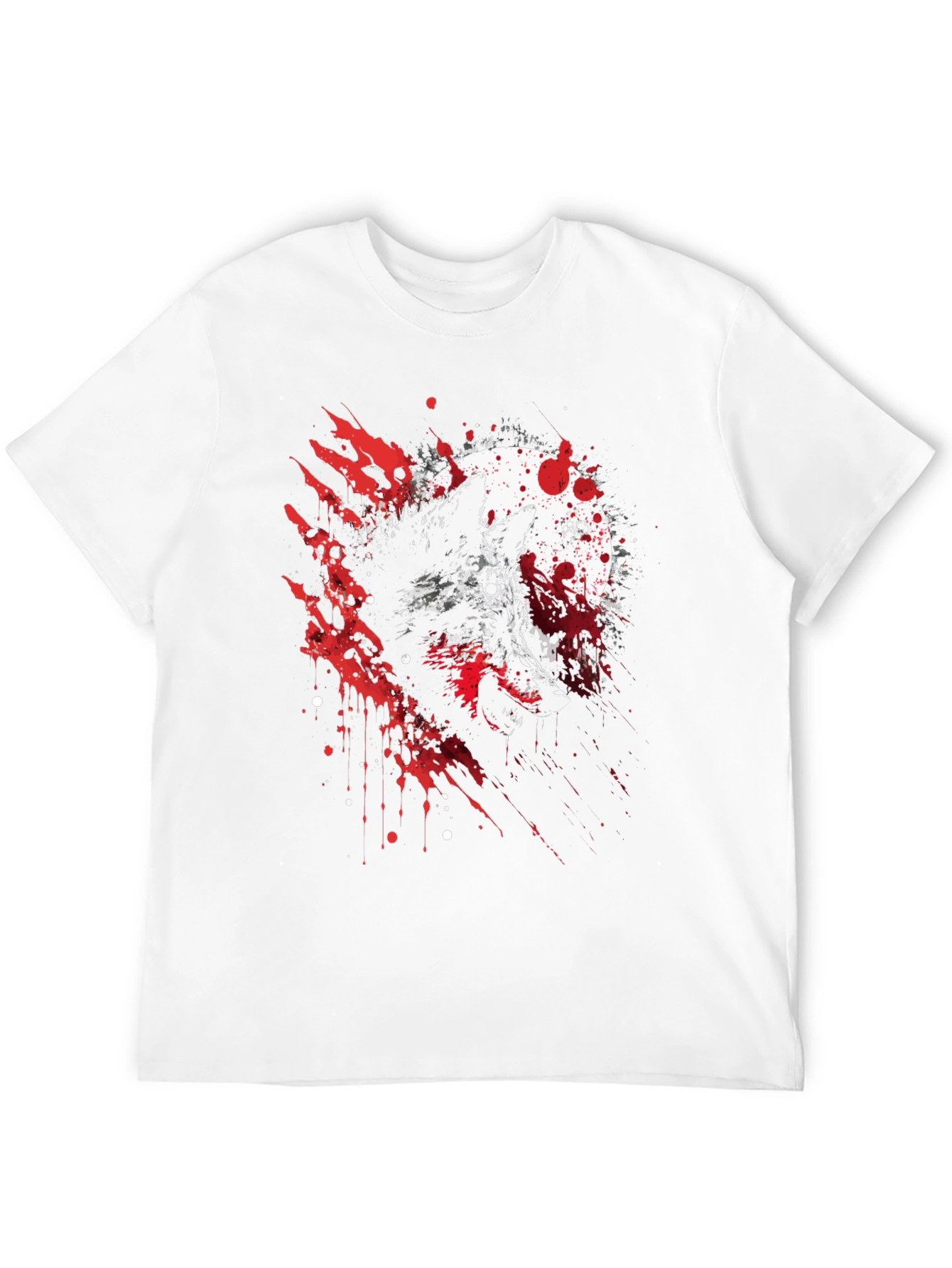 Wolf and Moon Graphic Tee - Stylish Black T-Shirt