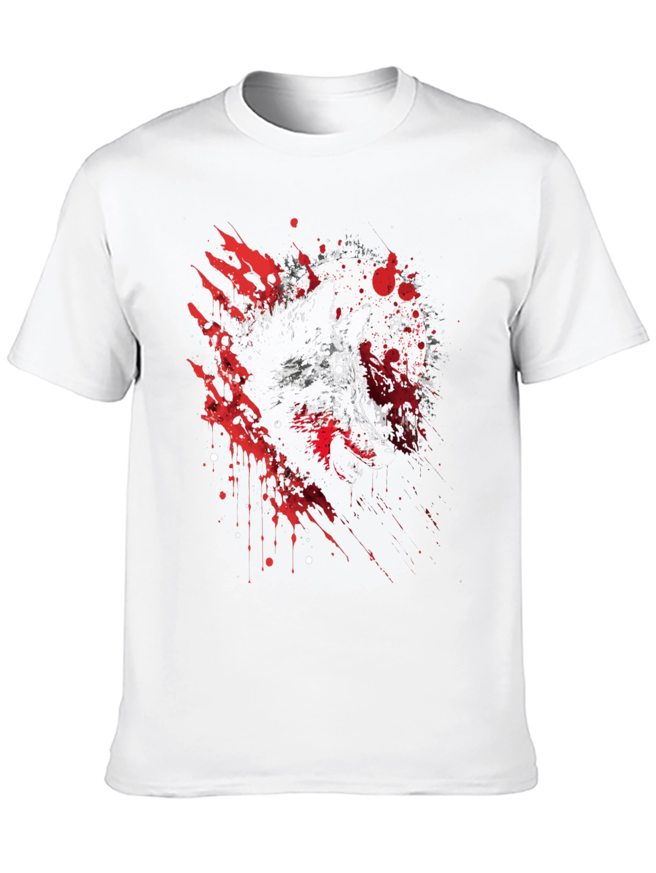 Wolf and Moon Graphic Tee - Stylish Black T-Shirt
