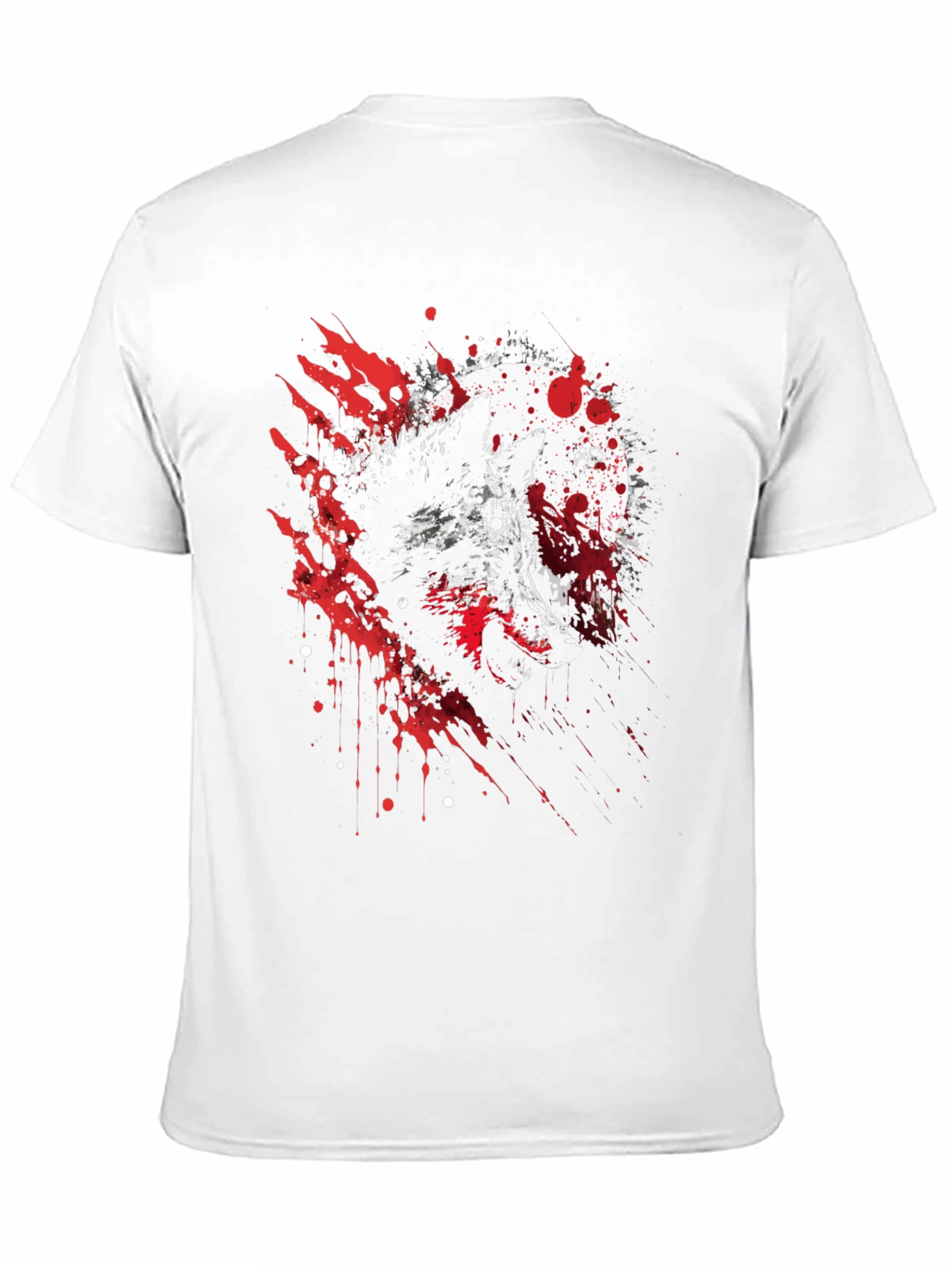 Wolf and Moon Graphic Tee - Stylish Black T-Shirt