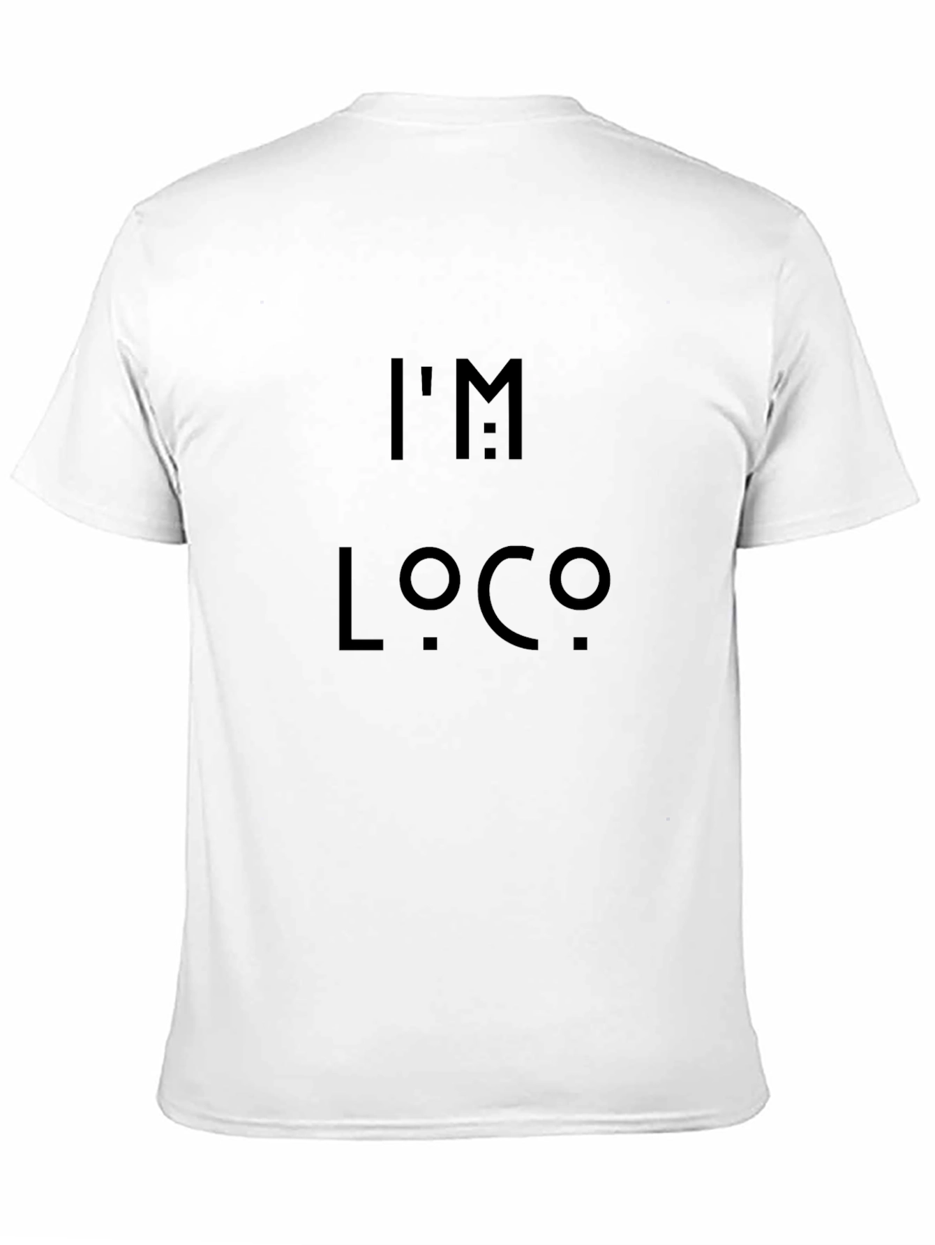Im Loco Graphic Tee - Black Cotton Blend Shirt
