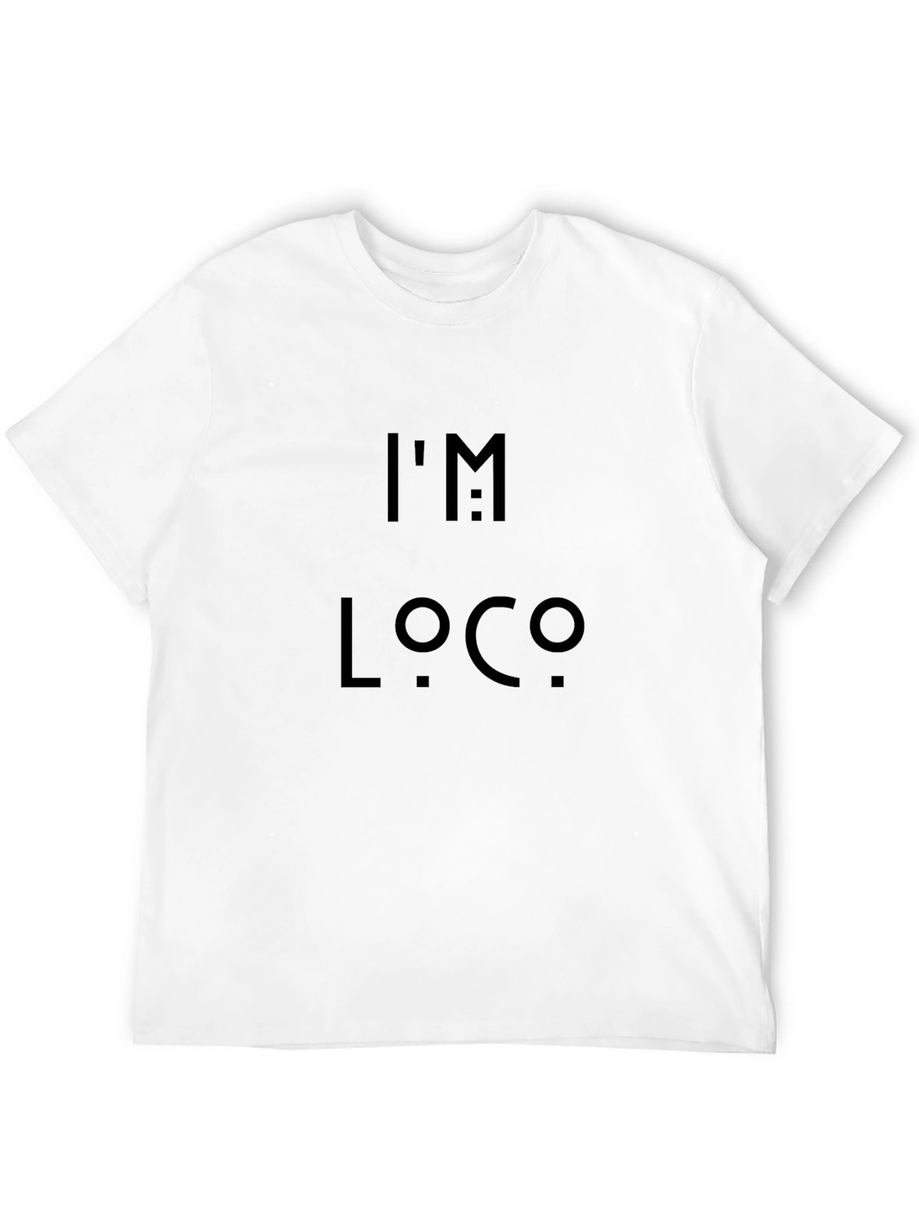 Im Loco Graphic Tee - Black Cotton Blend Shirt