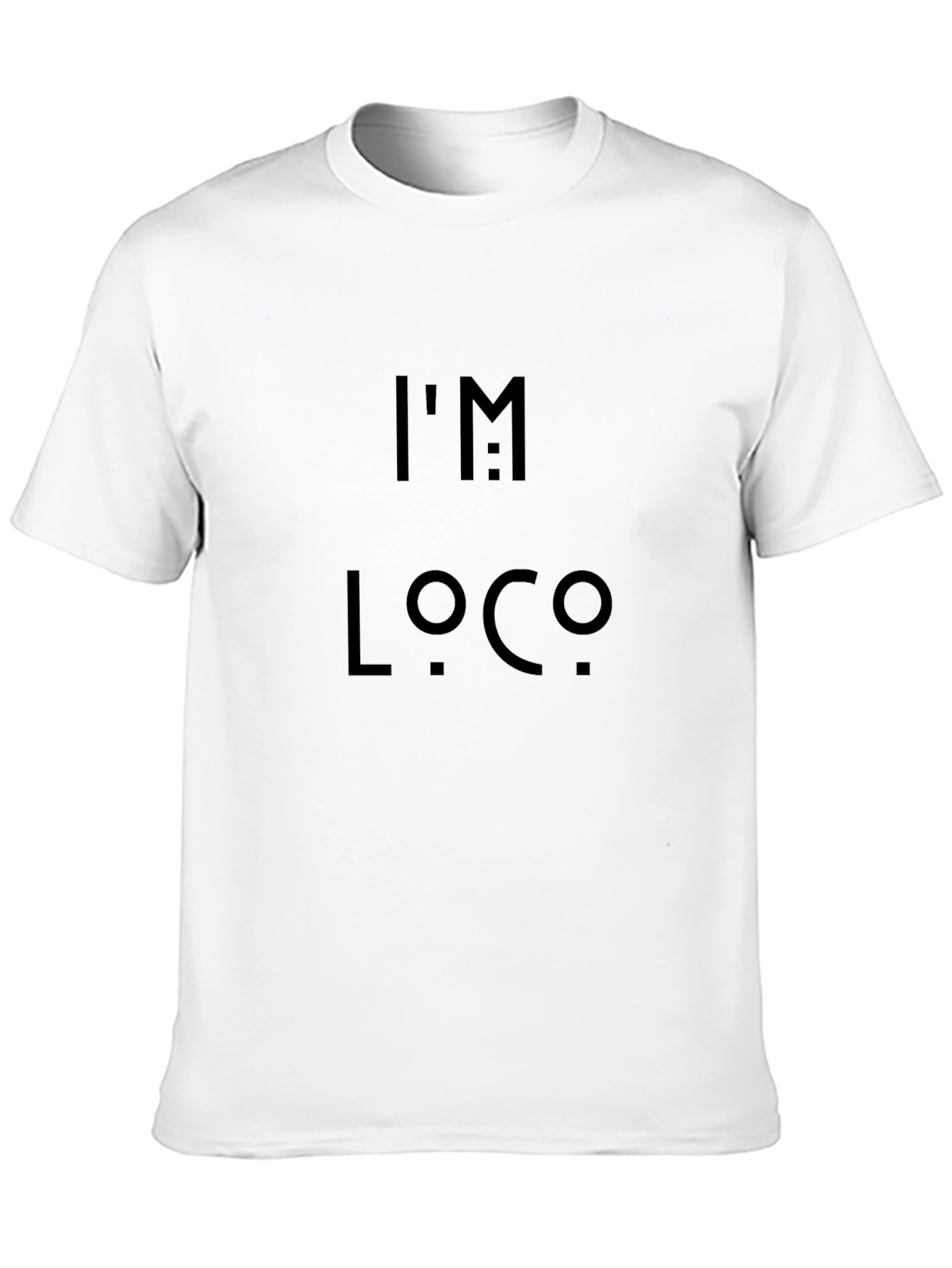 Im Loco Graphic Tee - Black Cotton Blend Shirt
