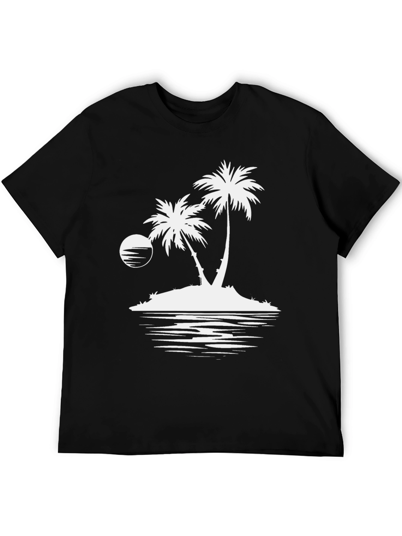 Island Palms Graphic Tee - Black