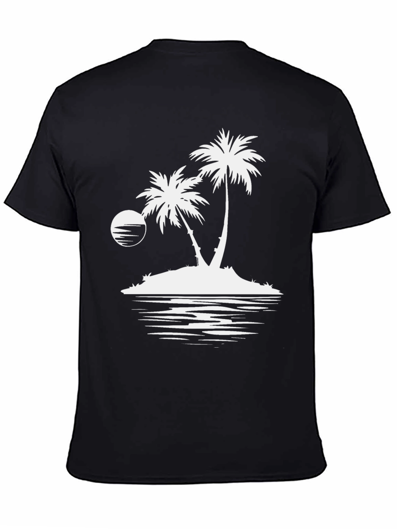 Island Palms Graphic Tee - Black