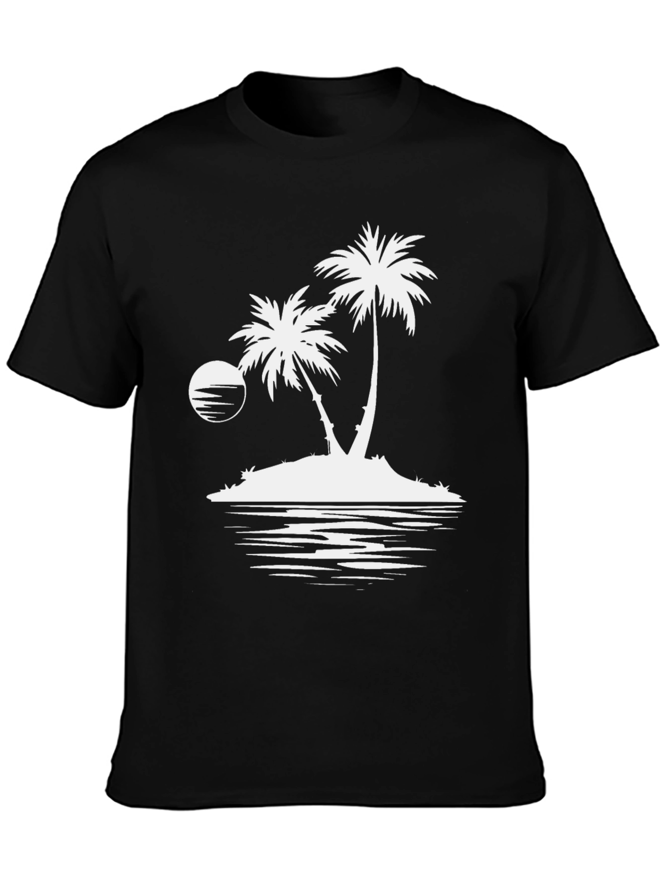 Island Palms Graphic Tee - Black