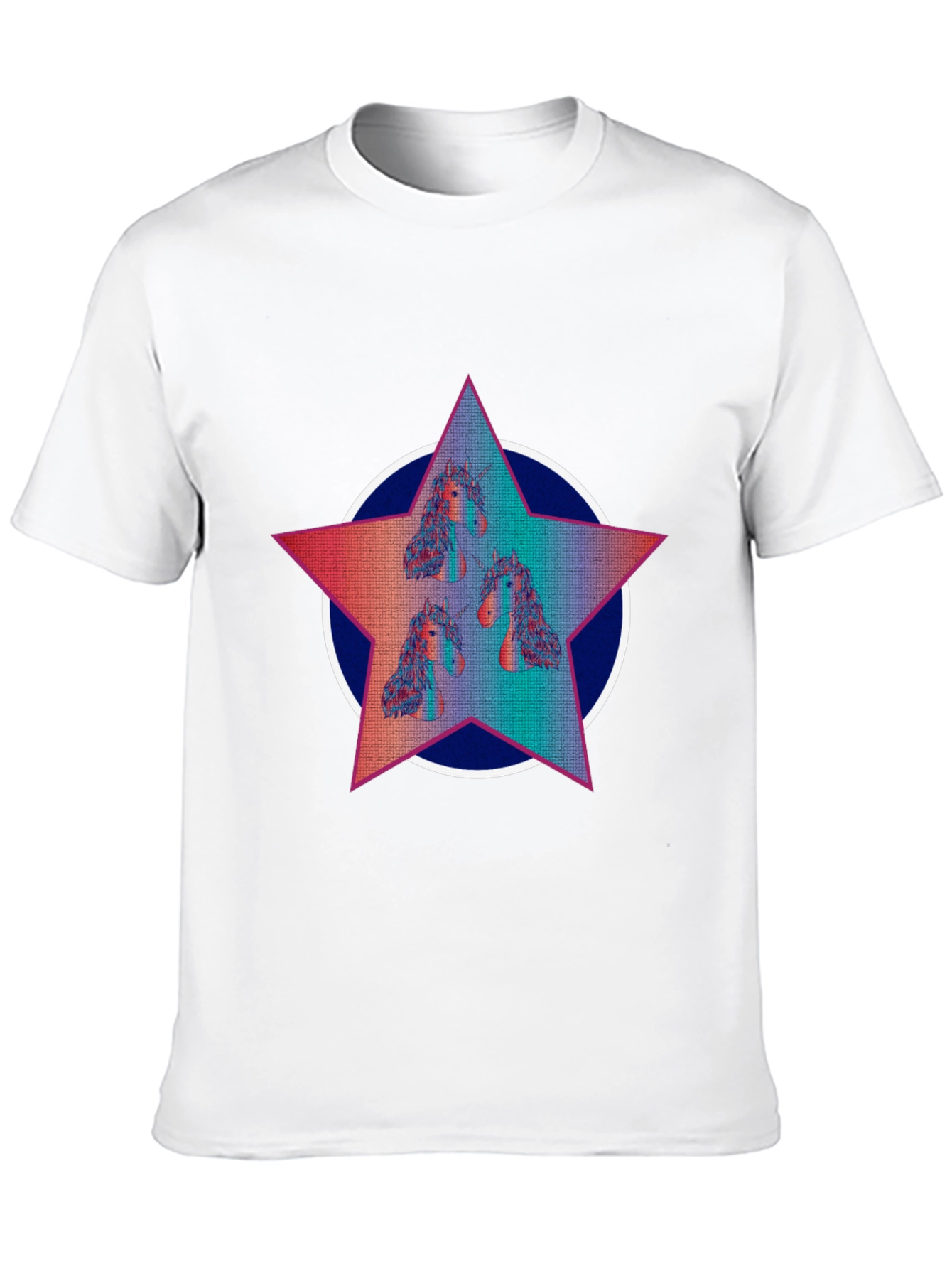 Unicorn Star Graphic Tee - Black