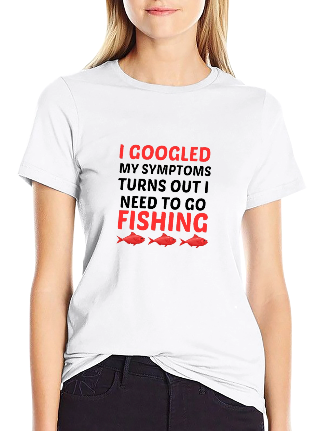 Funny Fishing T-Shirt: I Googled My Symptoms