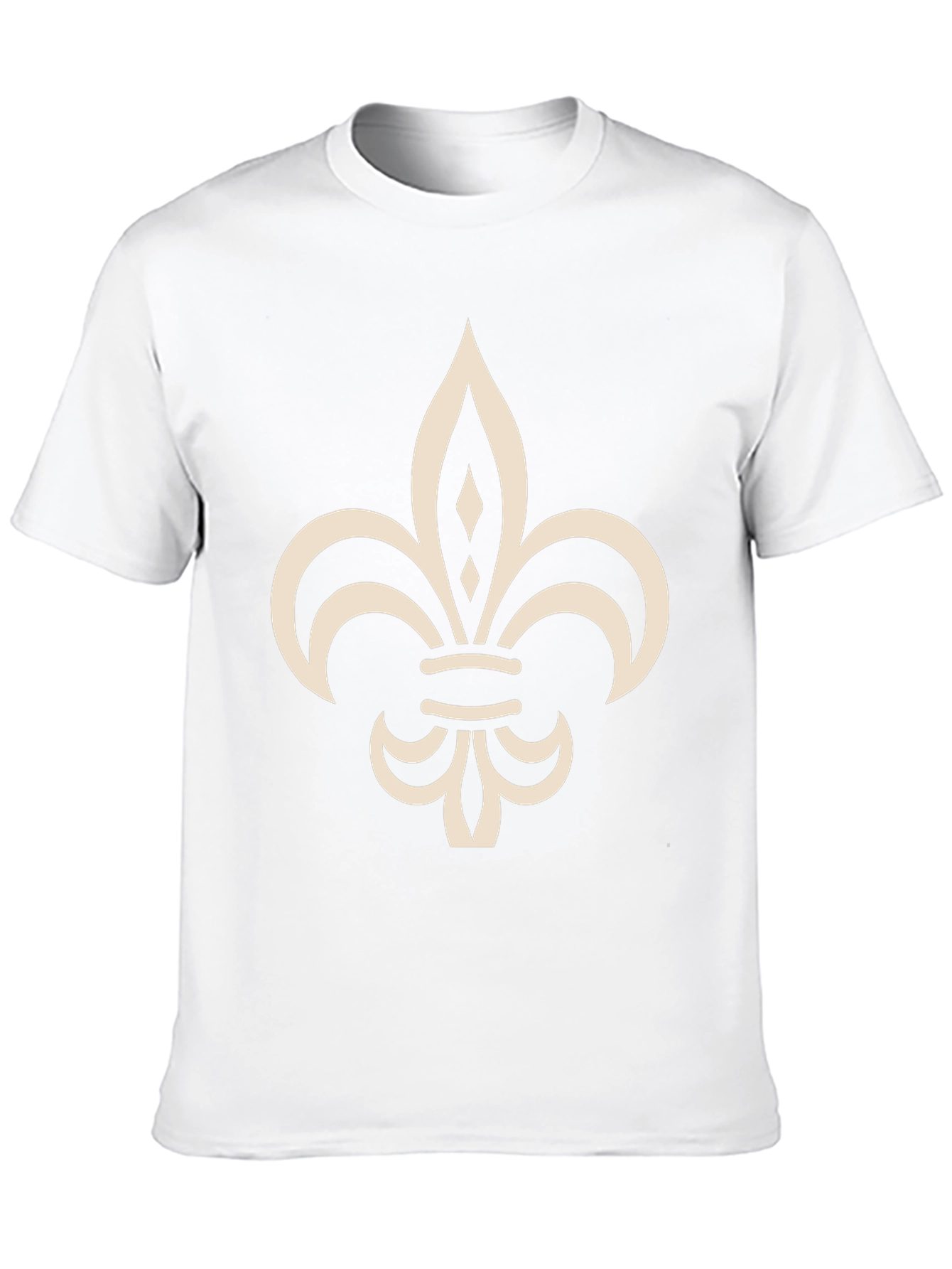 Fleur-de-Lis Graphic Tee - Classic Black Cotton