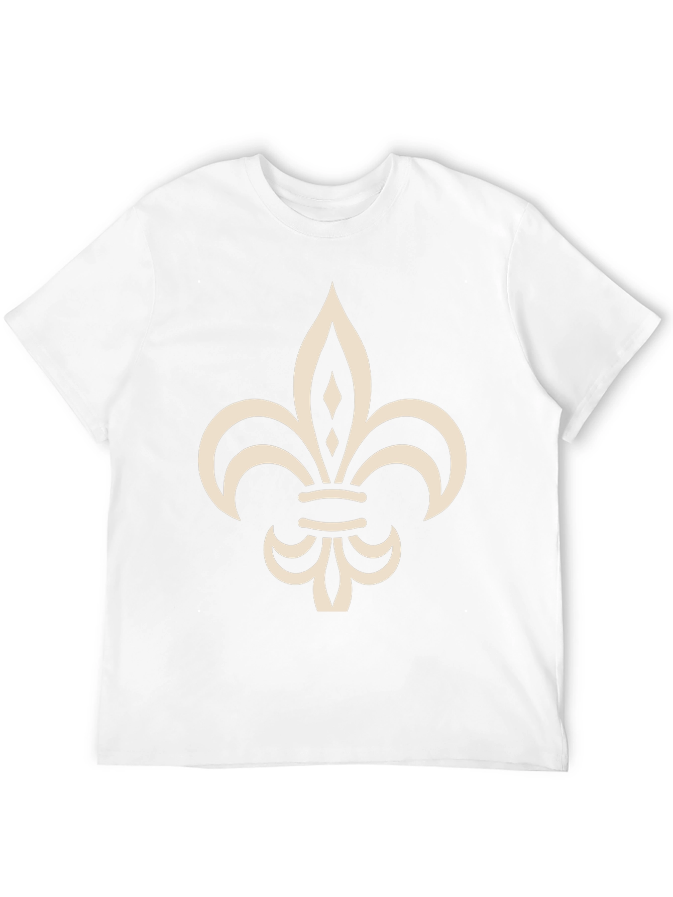 Fleur-de-Lis Graphic Tee - Classic Black Cotton