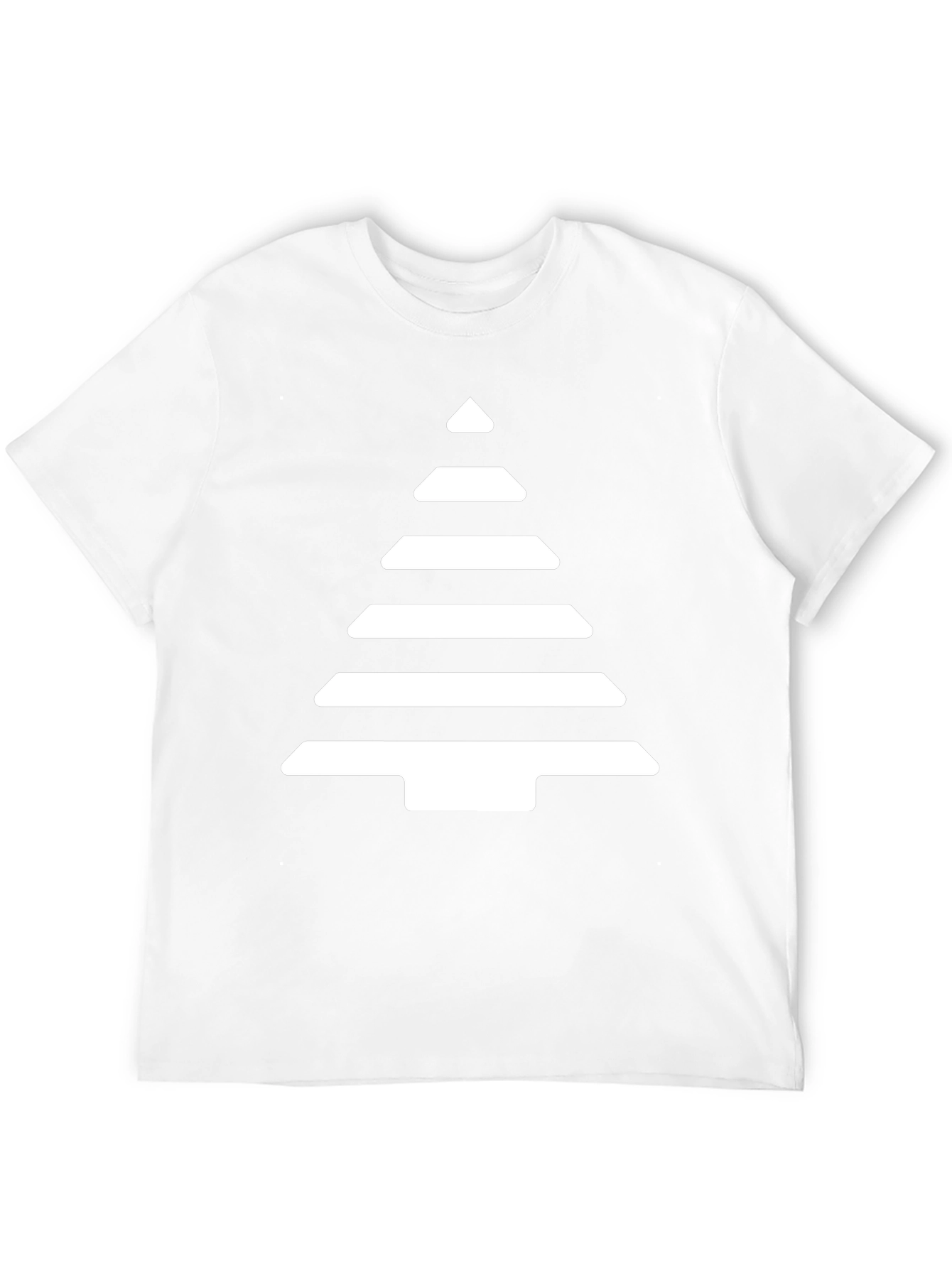 Geometric Tree Graphic Tee - Black