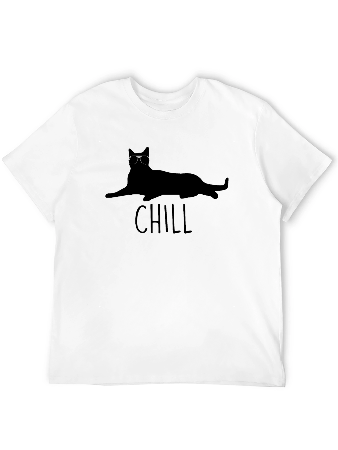 Chill Cat T-Shirt - Cool Cat Lounging Graphic Tee