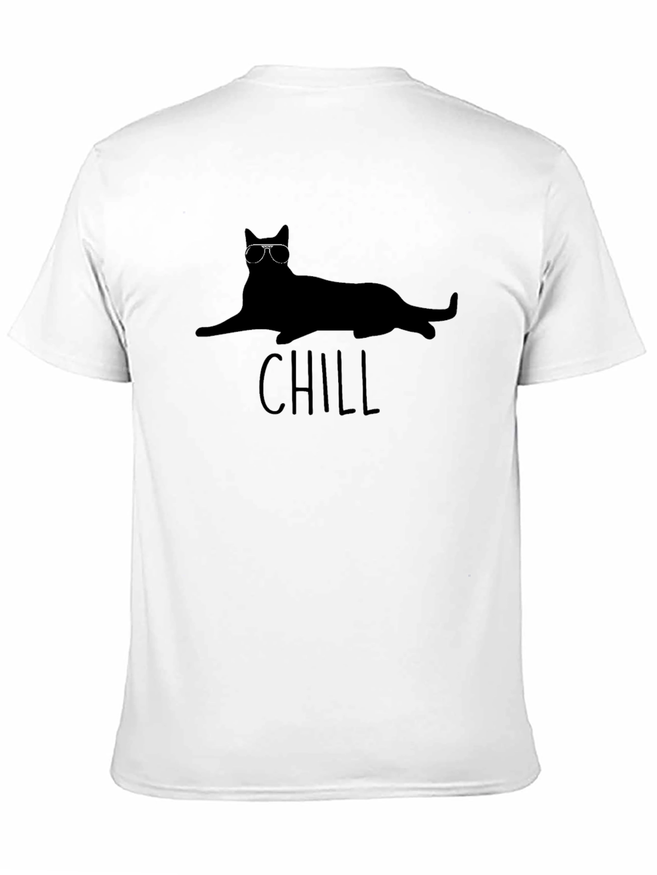 Chill Cat T-Shirt - Cool Cat Lounging Graphic Tee