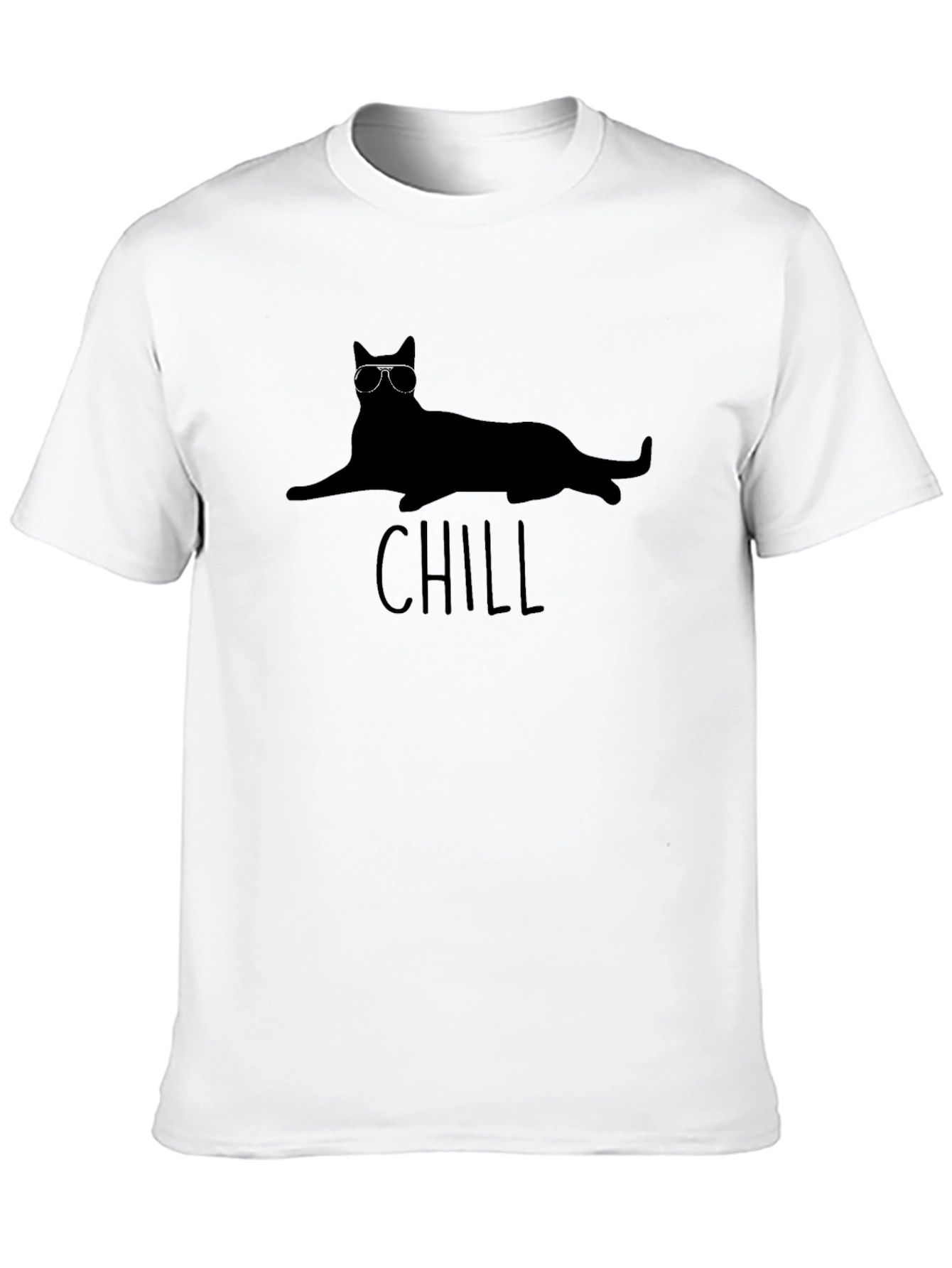 Chill Cat T-Shirt - Cool Cat Lounging Graphic Tee