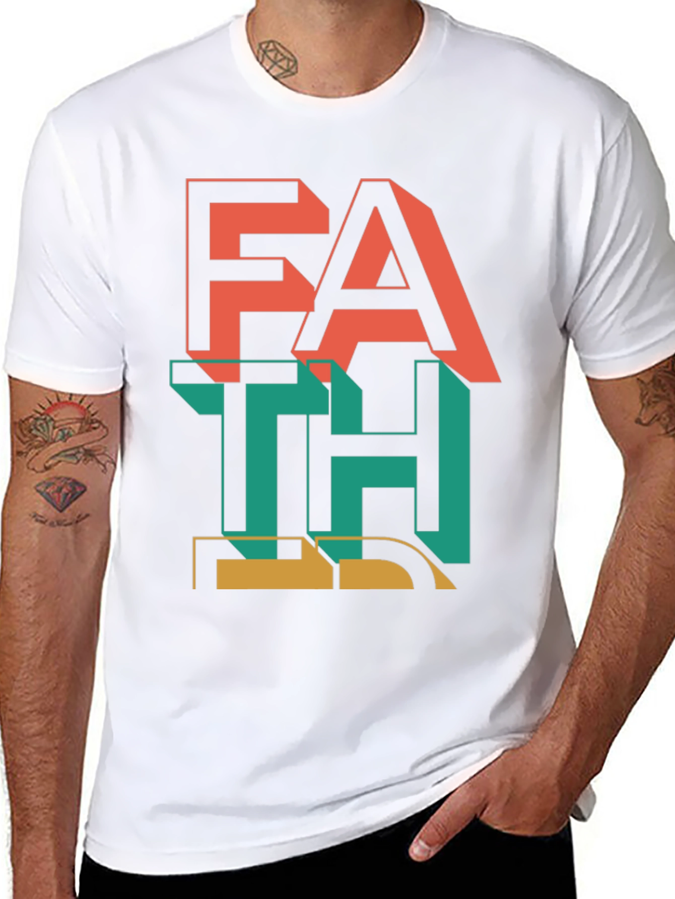 Faith Graphic Tee - Modern Streetwear Style