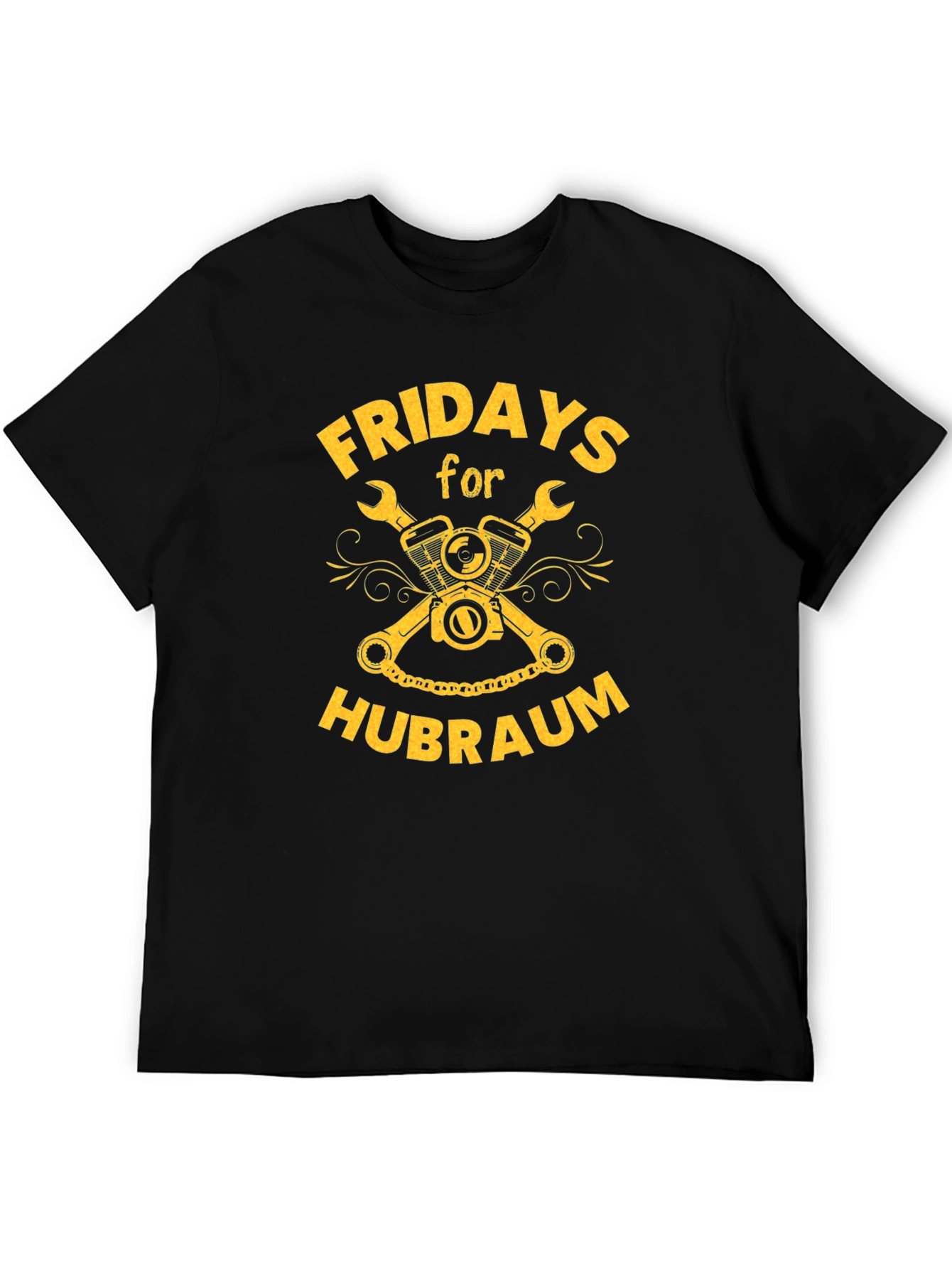Fridays for Hubraum Black Graphic Tee