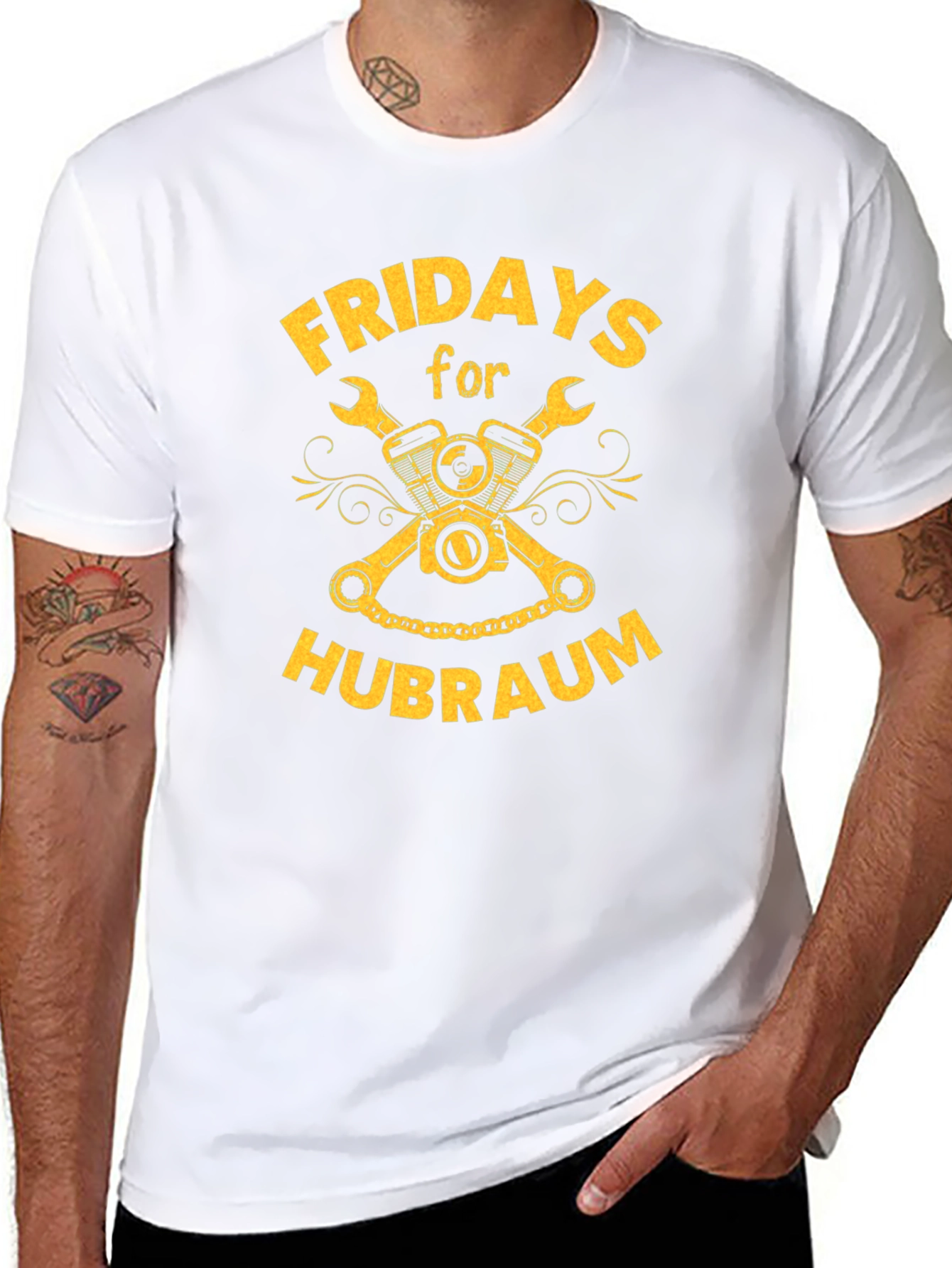 Fridays for Hubraum Black Graphic Tee