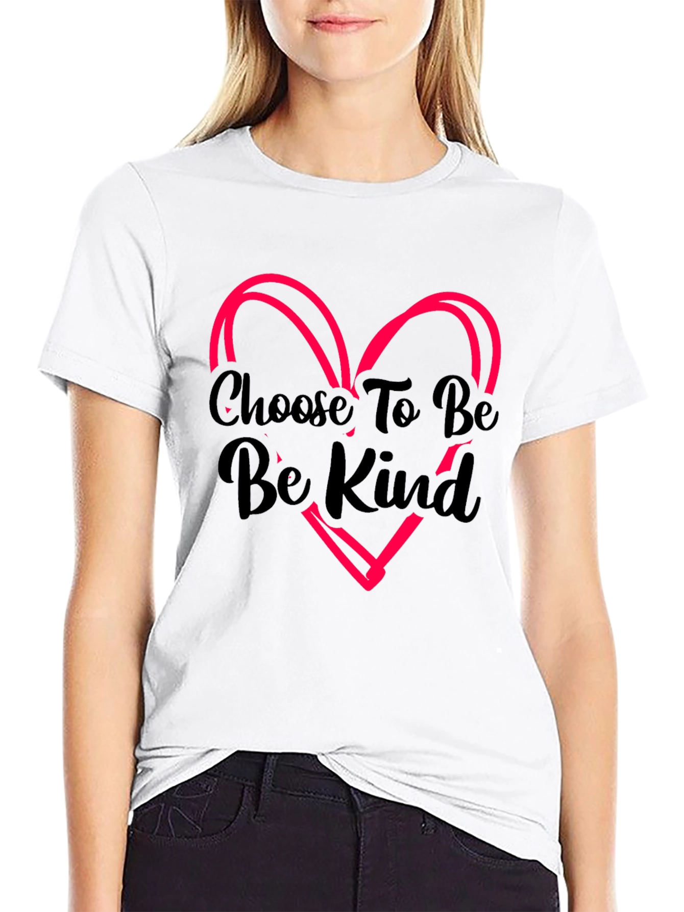 Choose To Be Kind Graphic Tee Black