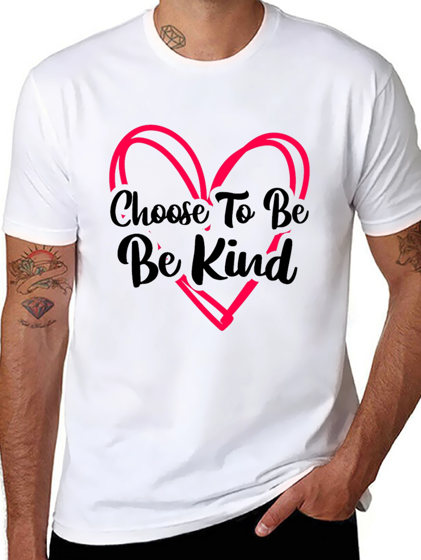 Choose To Be Kind Graphic Tee Black