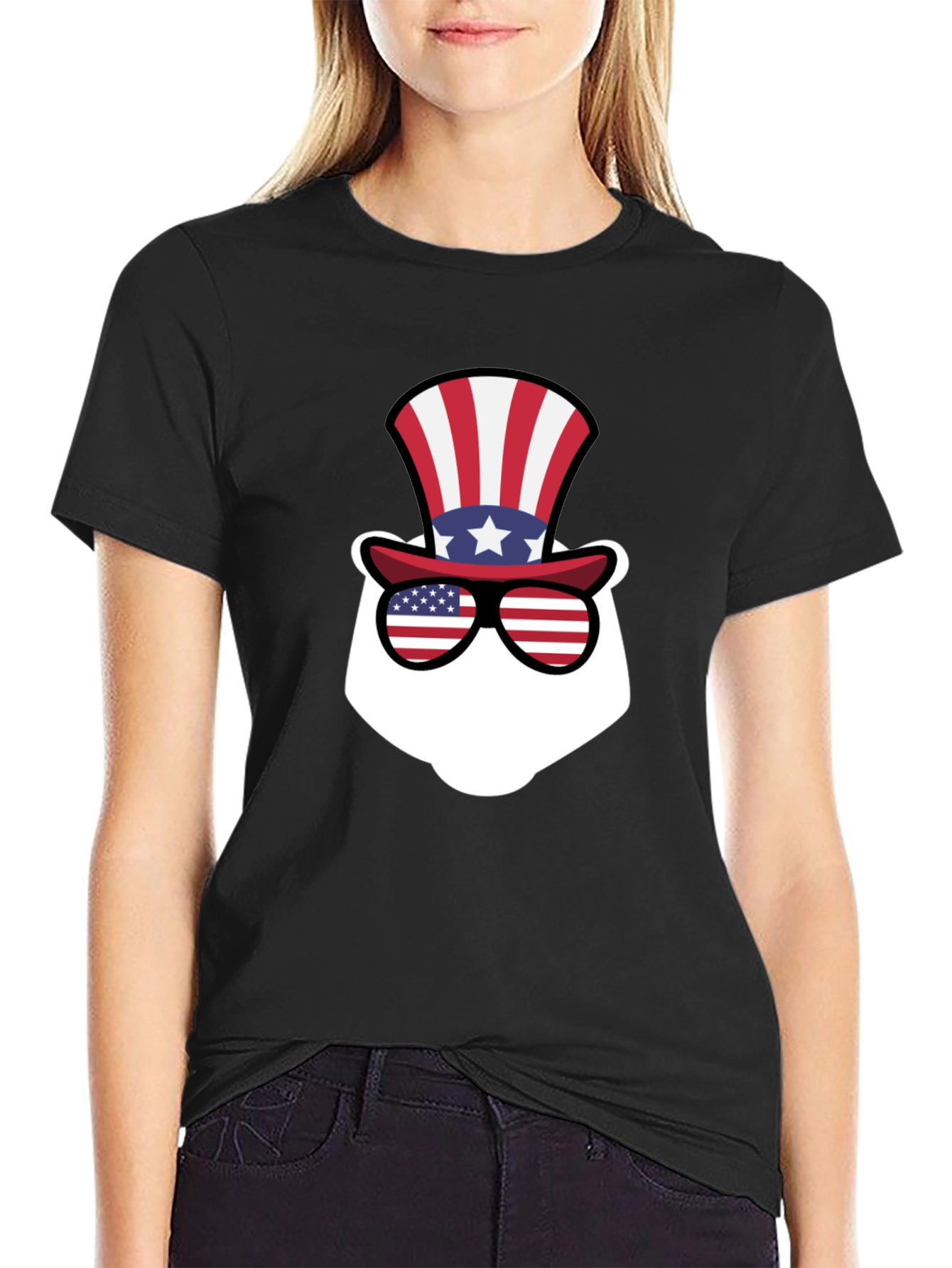 Patriotic Bear Graphic T-Shirt