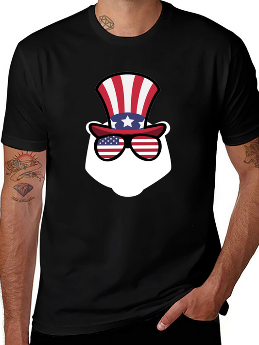 Patriotic Bear Graphic T-Shirt