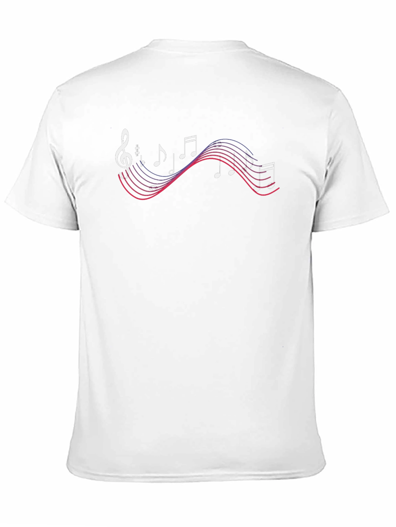 Musical Note Graphic Tee - Soft Black Cotton T-Shirt