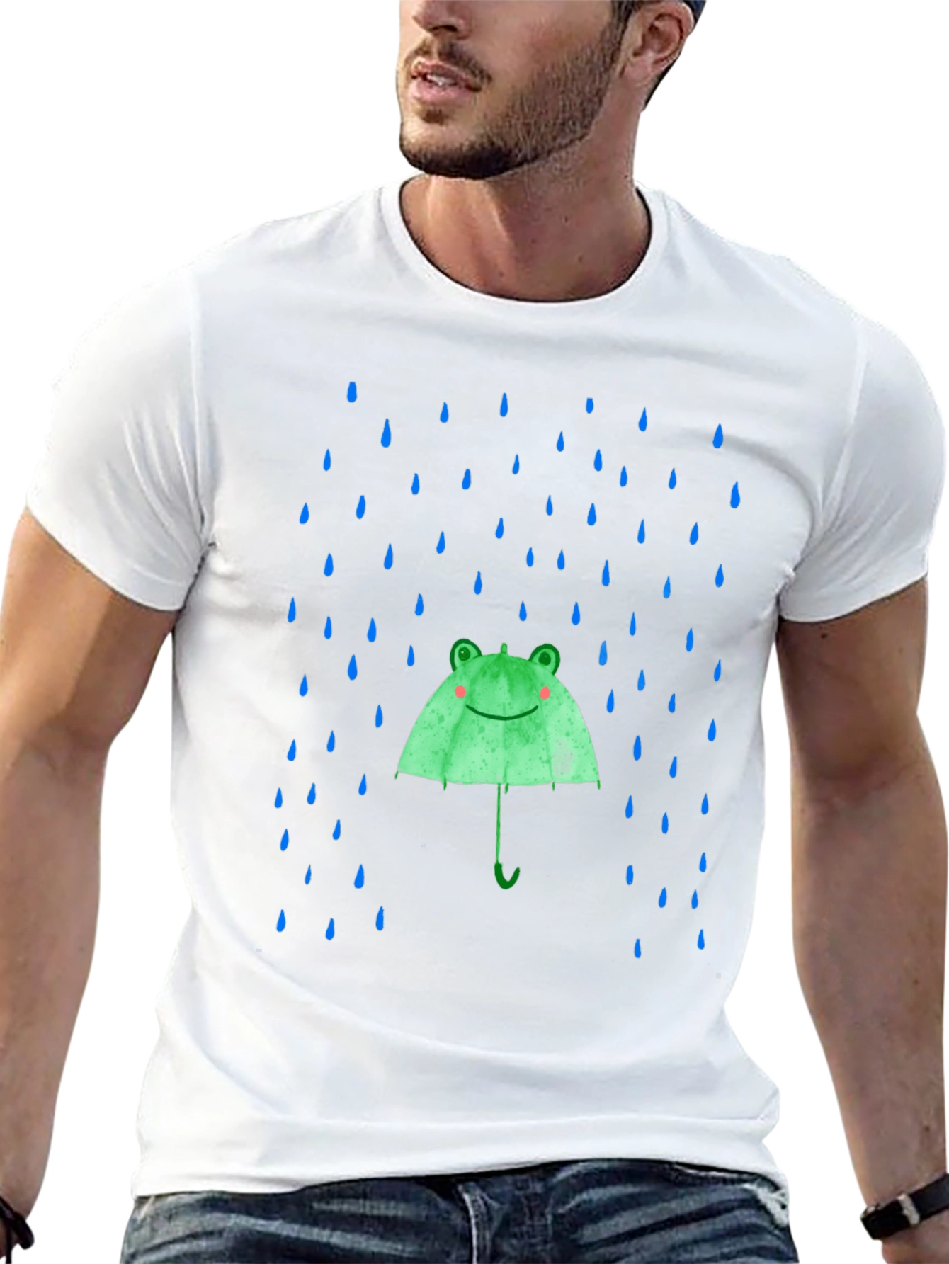 Frog Umbrella T-Shirt - Fun Rain Protection